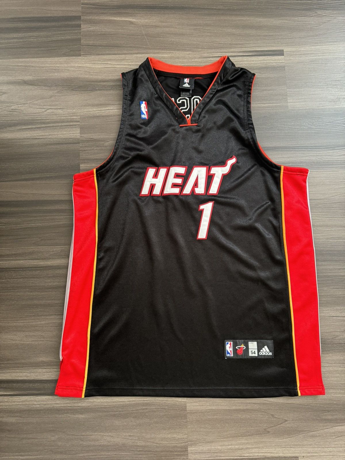 Men's adidas Miami Heat Chris Bosh NBA Basketball jersey XXL sold 2XL