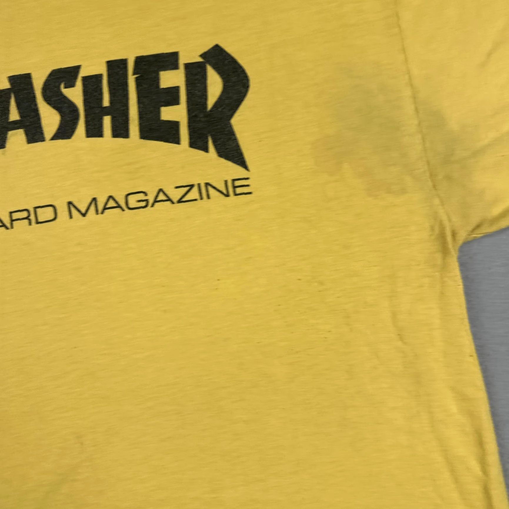 Thrasher Thrasher Shirt Mens L Yellow Graphic Print Streetwear Skate T-Shirt Crew Neck 100% Cotton, Regular Fit Size US L / EU 52-54 / 3 - 7 Thumbnail