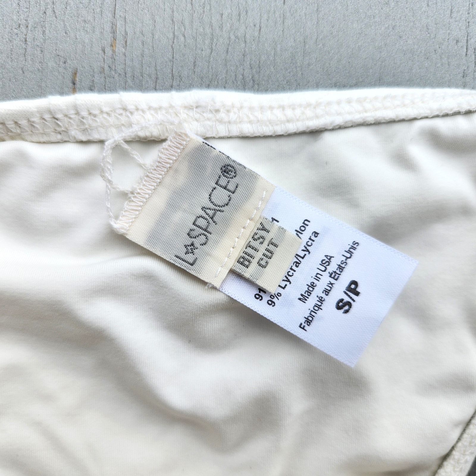 The Unbranded Brand L*Space Women Ivory Side Chain Swim Bikini Bottom Size S Size ONE SIZE - 4 Thumbnail