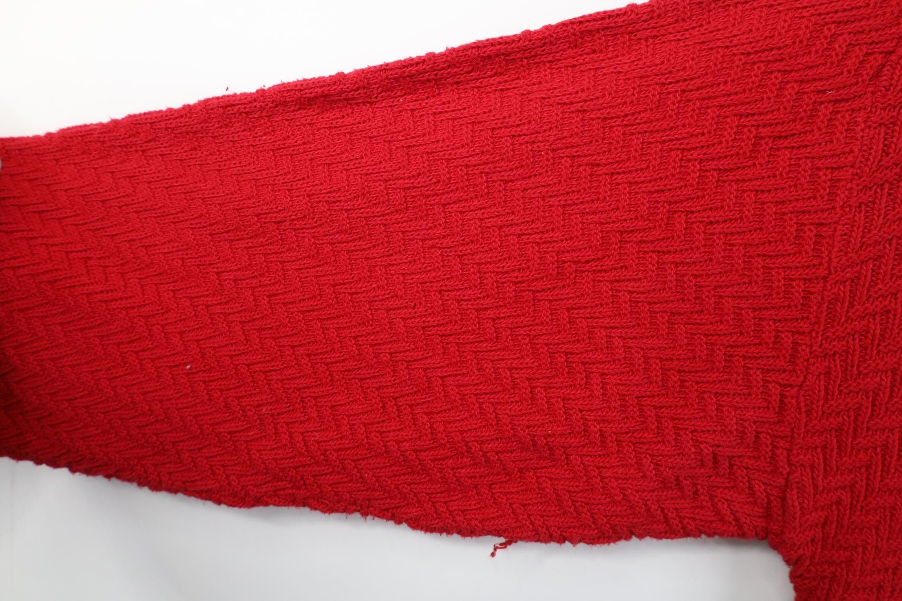 Vintage Vintage 90s Streetwear Zig Zag Hand Framed Cotton Sweater Size US L / EU 52-54 / 3 - 4 Thumbnail