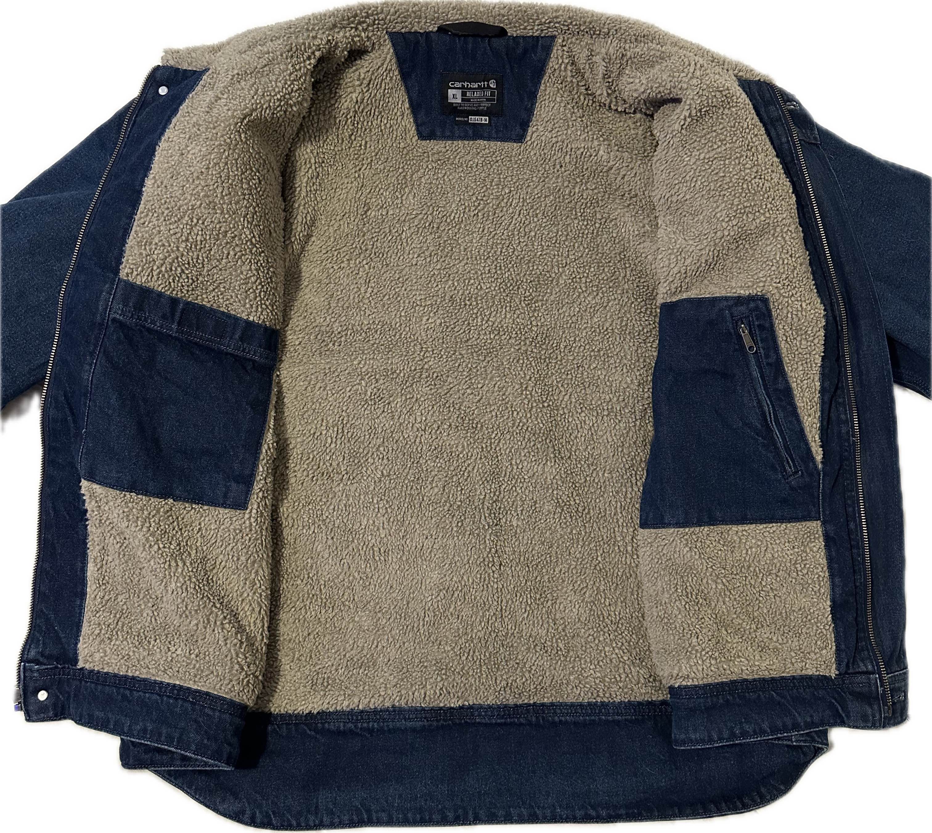 Carhartt Carhartt Denim Sherpa-Lined Jacket Size US XL / EU 56 / 4 - 2 Thumbnail