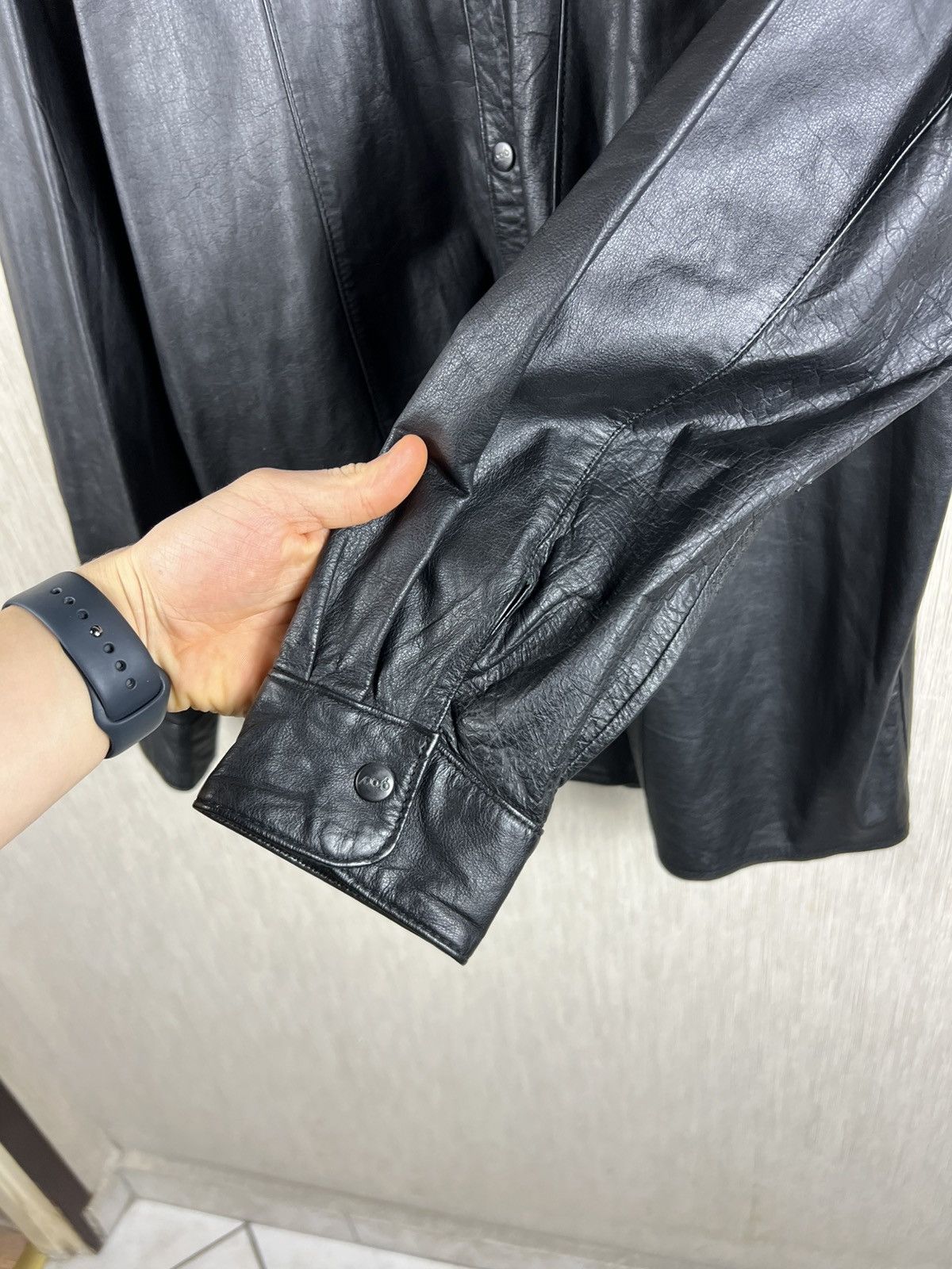 Guidi Vintage 90s avant garde leather shirt button up with pocket Size US M / EU 48-50 / 2 - 19 Thumbnail