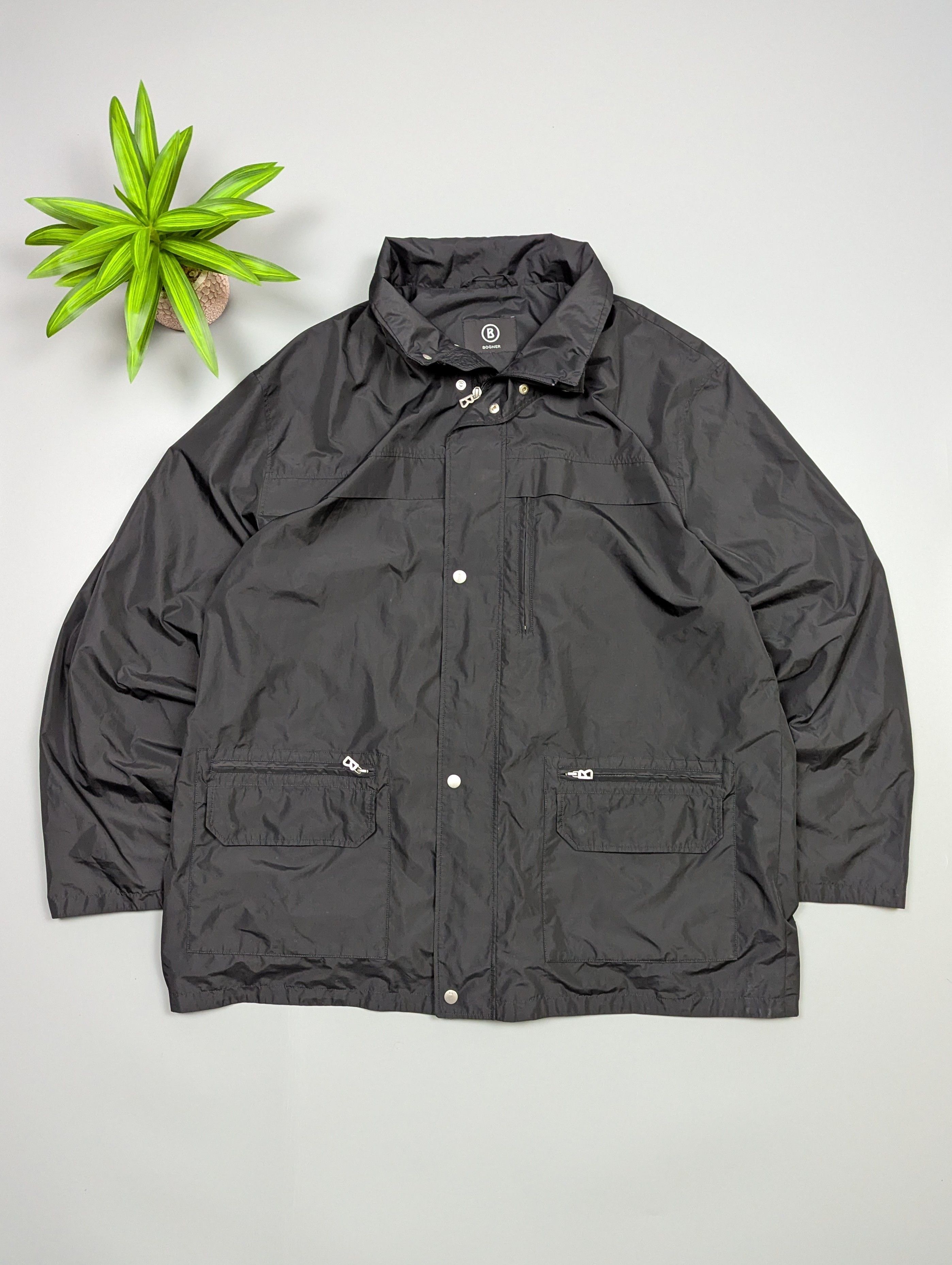 Bogner BOGNER WEATHER SYSTEM Black Windbreaker Jacket Waterproof Size US XXL / EU 58 / 5 - 1 Thumbnail