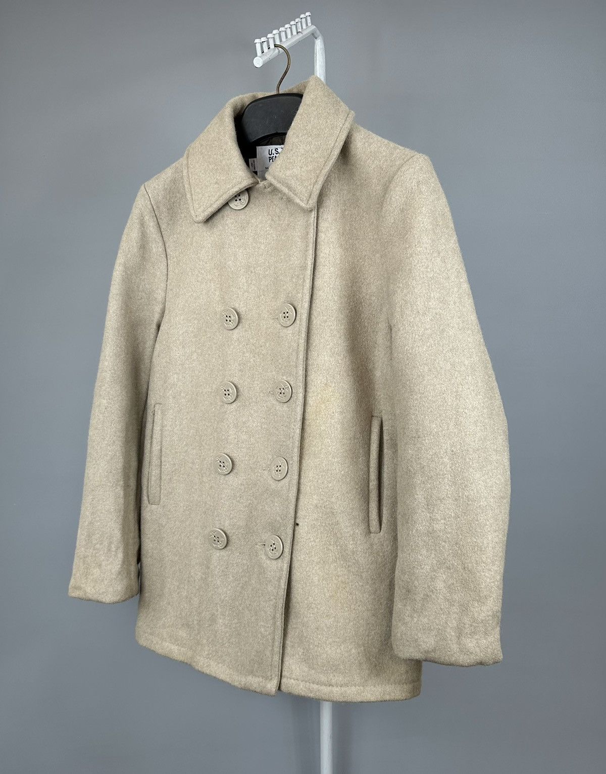 Schott SCHOTT NYC Peacoat Wool Black Melton 740 Jacket USA