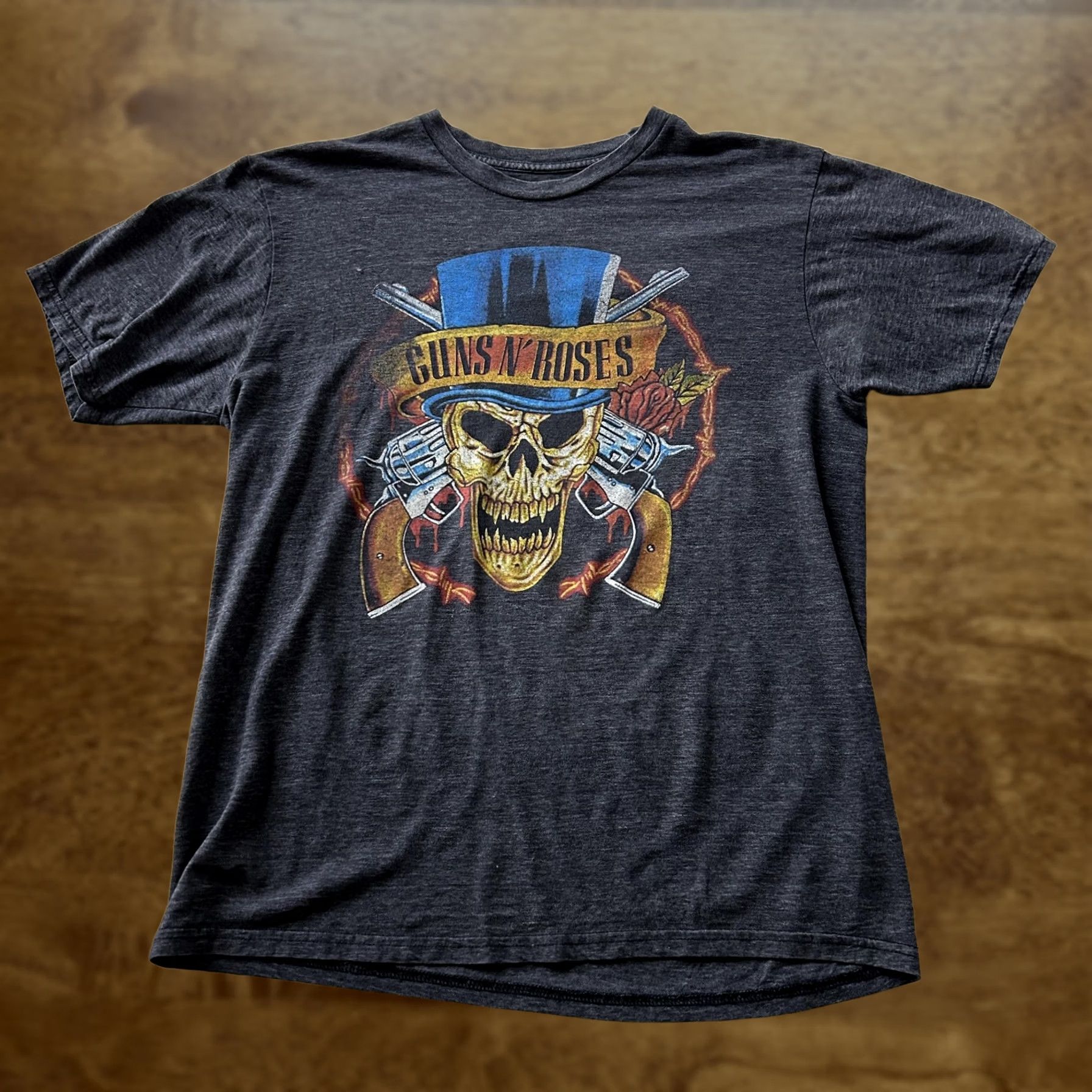 Bravado Guns N' Roses Bravado Shirt Mens Large Gray Band Skull Graphic Tee T-Shirt Size US L / EU 52-54 / 3 - 1 Thumbnail
