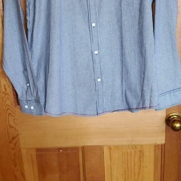 Burnside Burnside Blue Casual Button Down Long Sleeve Sz XL Shirt Size US XL / EU 56 / 4 - 3 Thumbnail