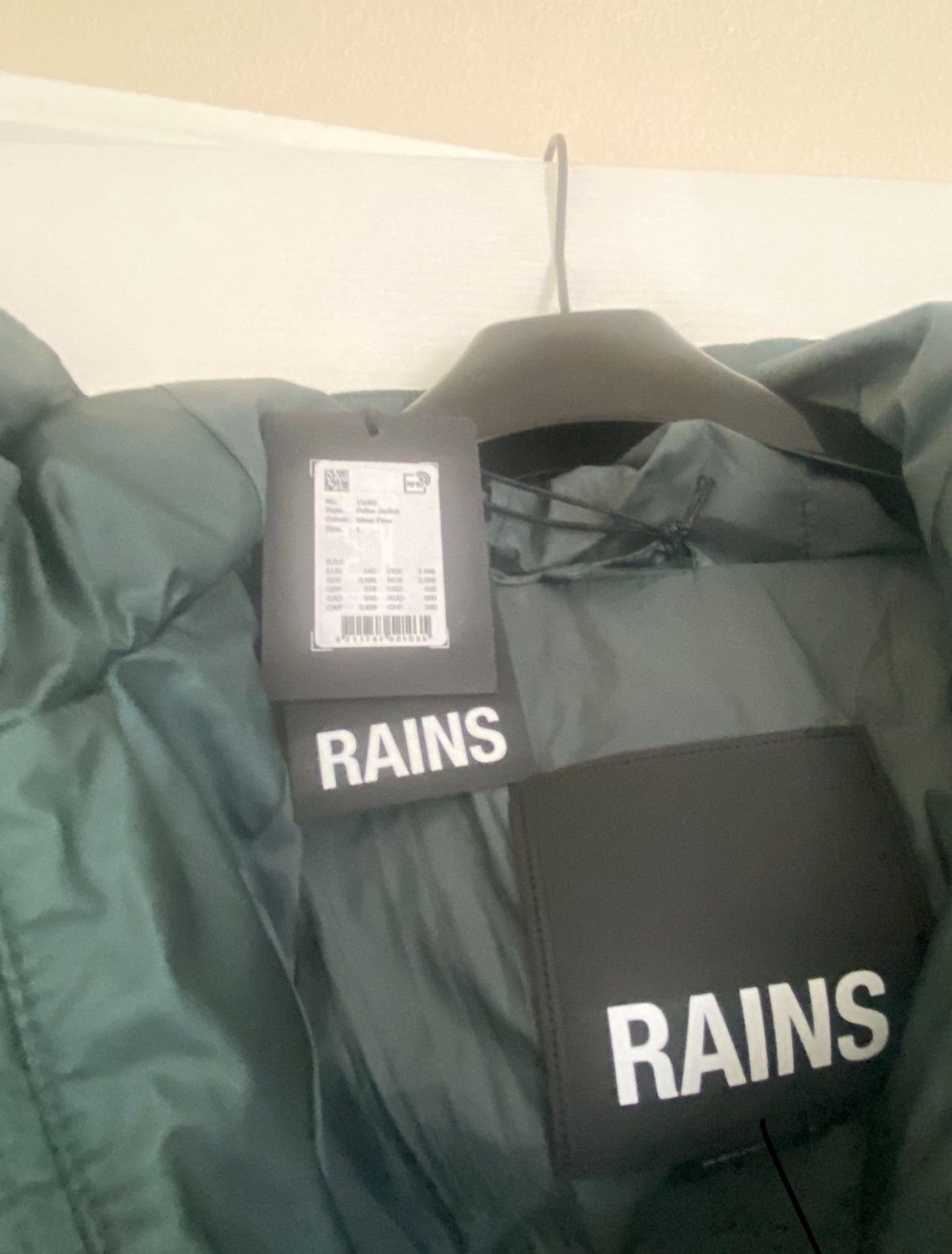 Rains Rains silver line puffer jacket, large Size US L / EU 52-54 / 3 - 2 Thumbnail