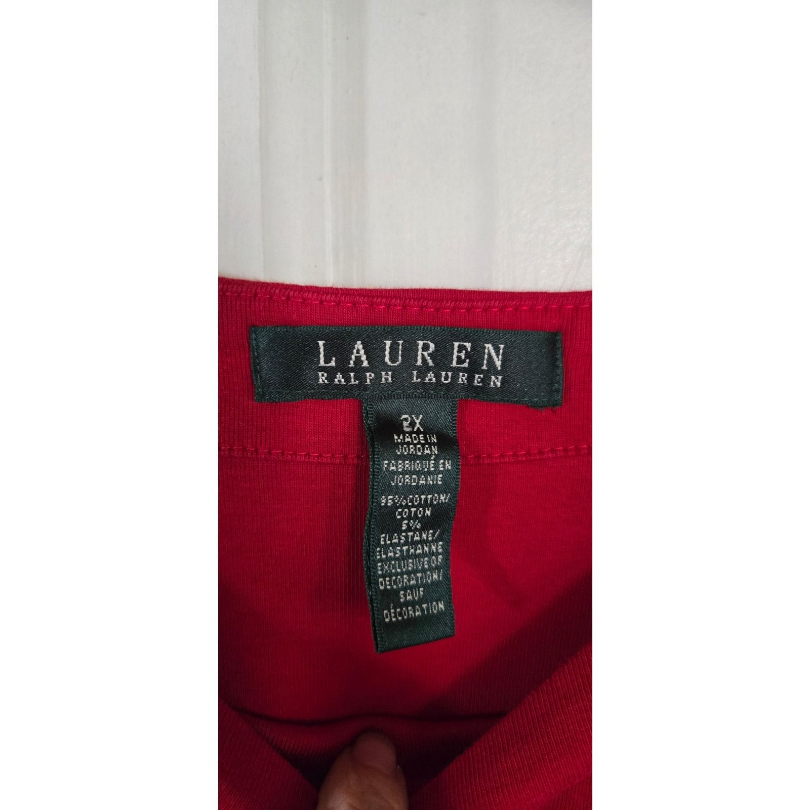 Lauren Ralph Lauren Lauren Ralph Lauren Red Top, size 2X Size XXL / US 16-18 / IT 52-54 - 3 Thumbnail