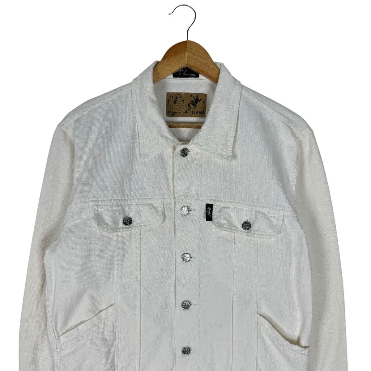 agnes b. 🔥AGNES B HOMME PARIS TRUCKER DENIM JACKET Size US M / EU 48-50 / 2 - 3 Thumbnail