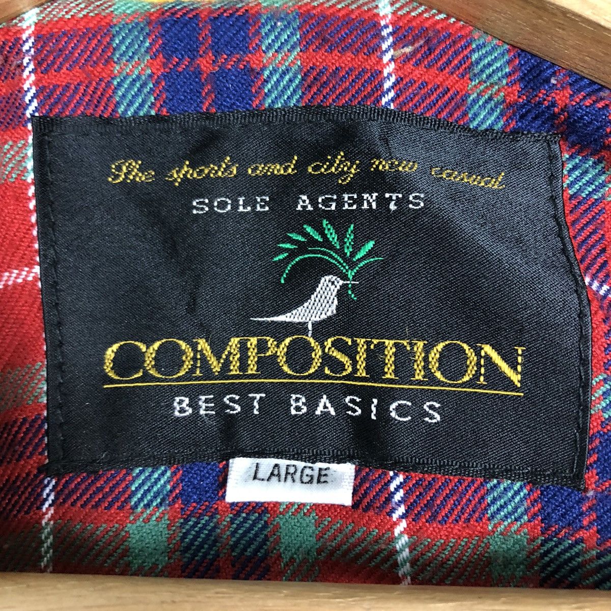 Japanese Brand Vintage Wool Bomber Jacket Sole Agents Tartan Design Lining Size US L / EU 52-54 / 3 - 17 Thumbnail