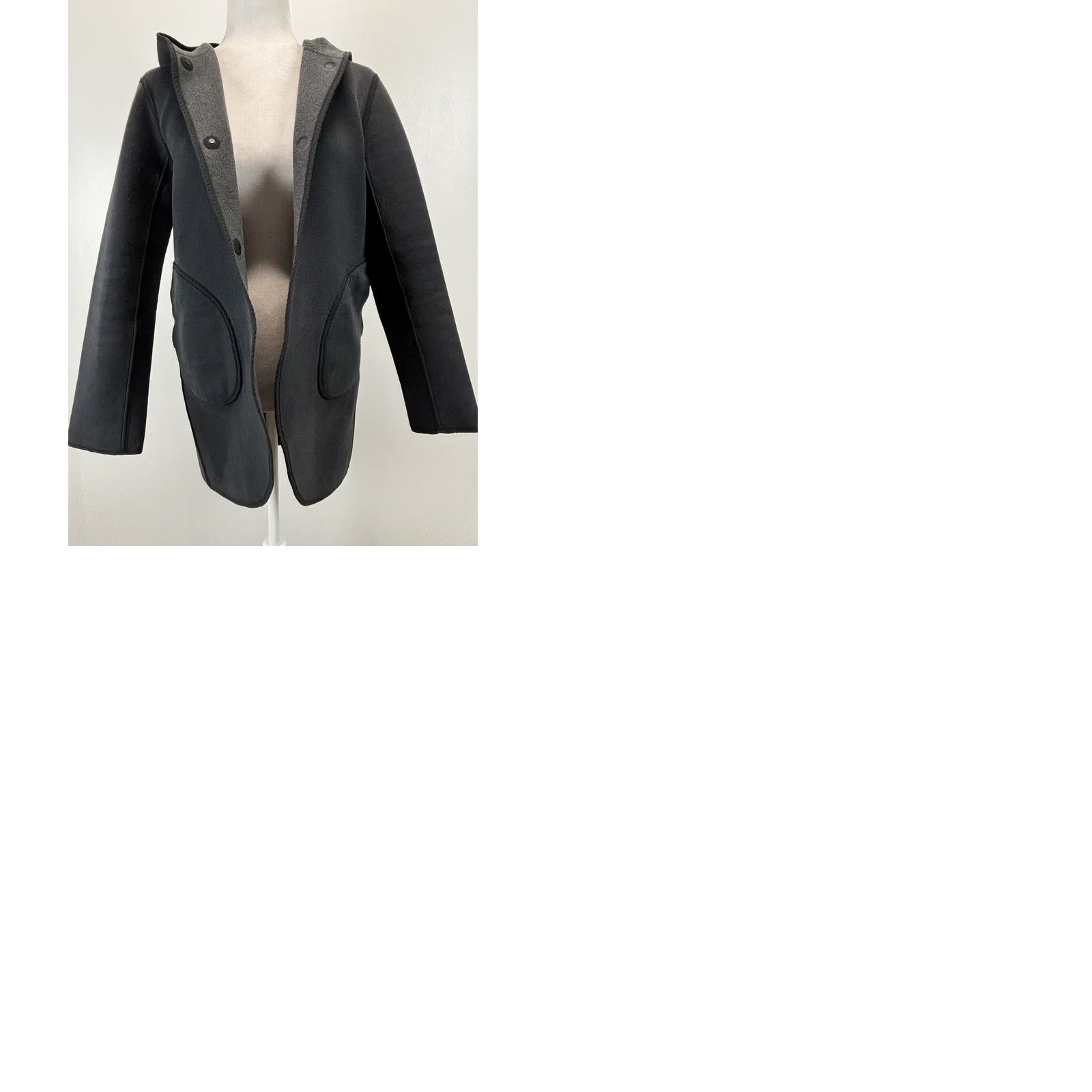 Lululemon Lululemon Jacket Womens Medium Black Gray Reversible Urban Horizons Hood READ Size M / US 6-8 / IT 42-44 - 9 Thumbnail