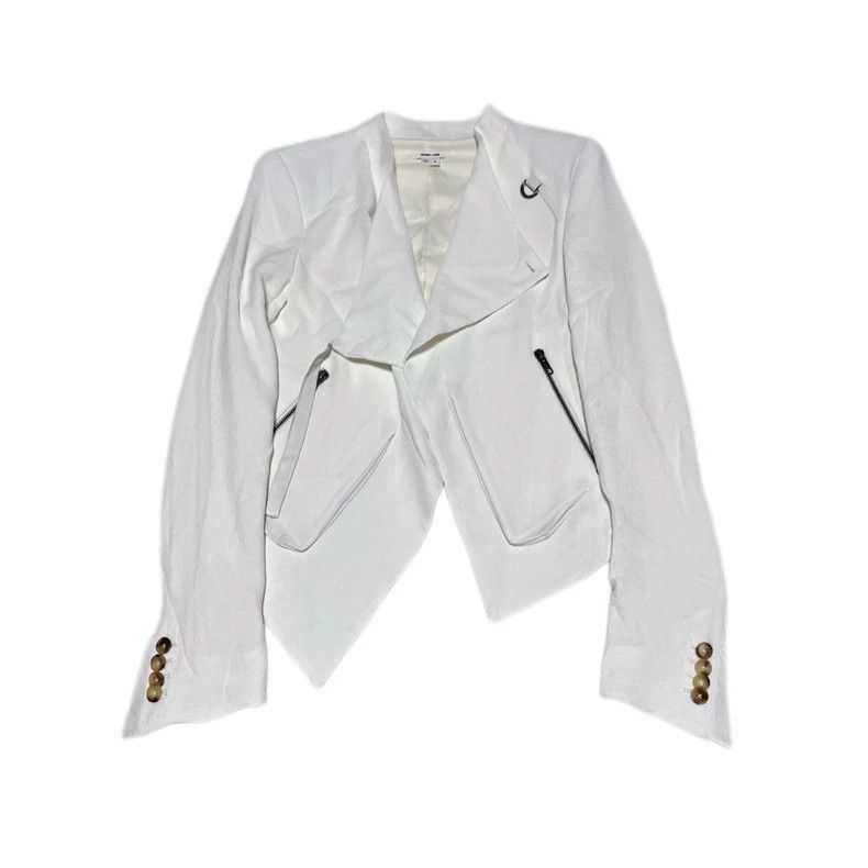 Helmut Lang Helmut Lang size 4Irregular shaped suit white jacket Rare p Size 48S - 1 Thumbnail