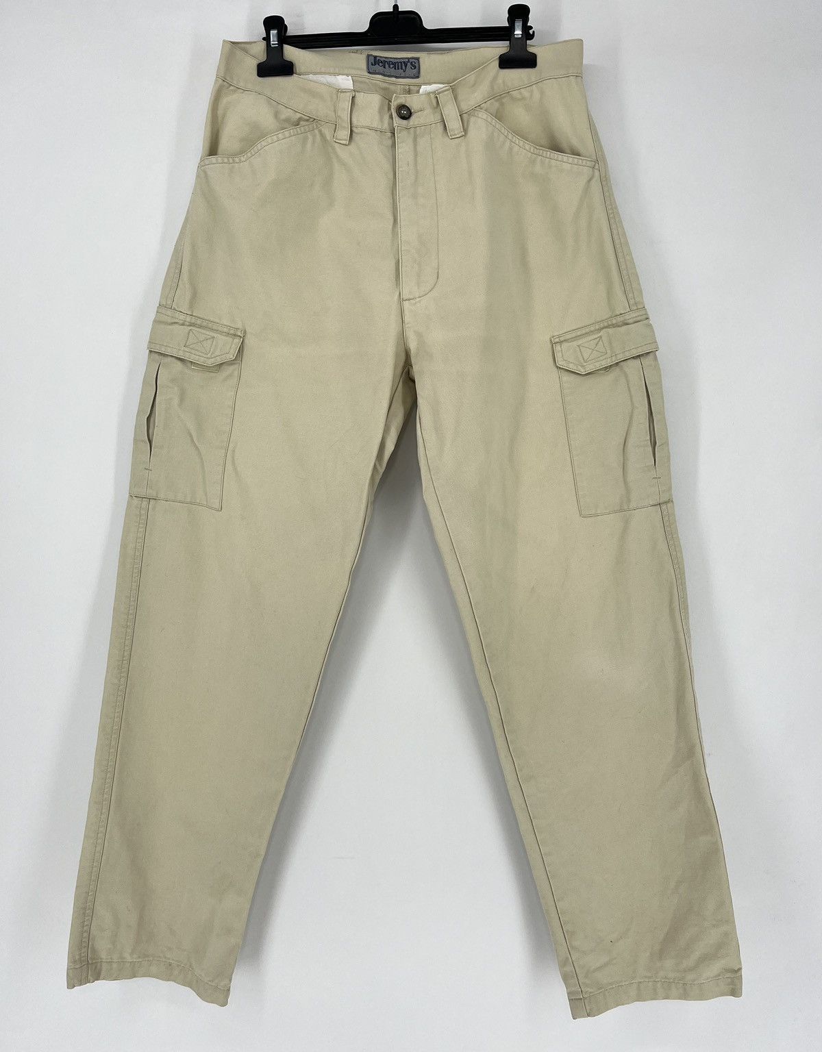 Vintage Vintage Jeremy's Japan Y2K Khaki Tactical Cargo Pants Size US 32 / EU 48 - 1 Thumbnail