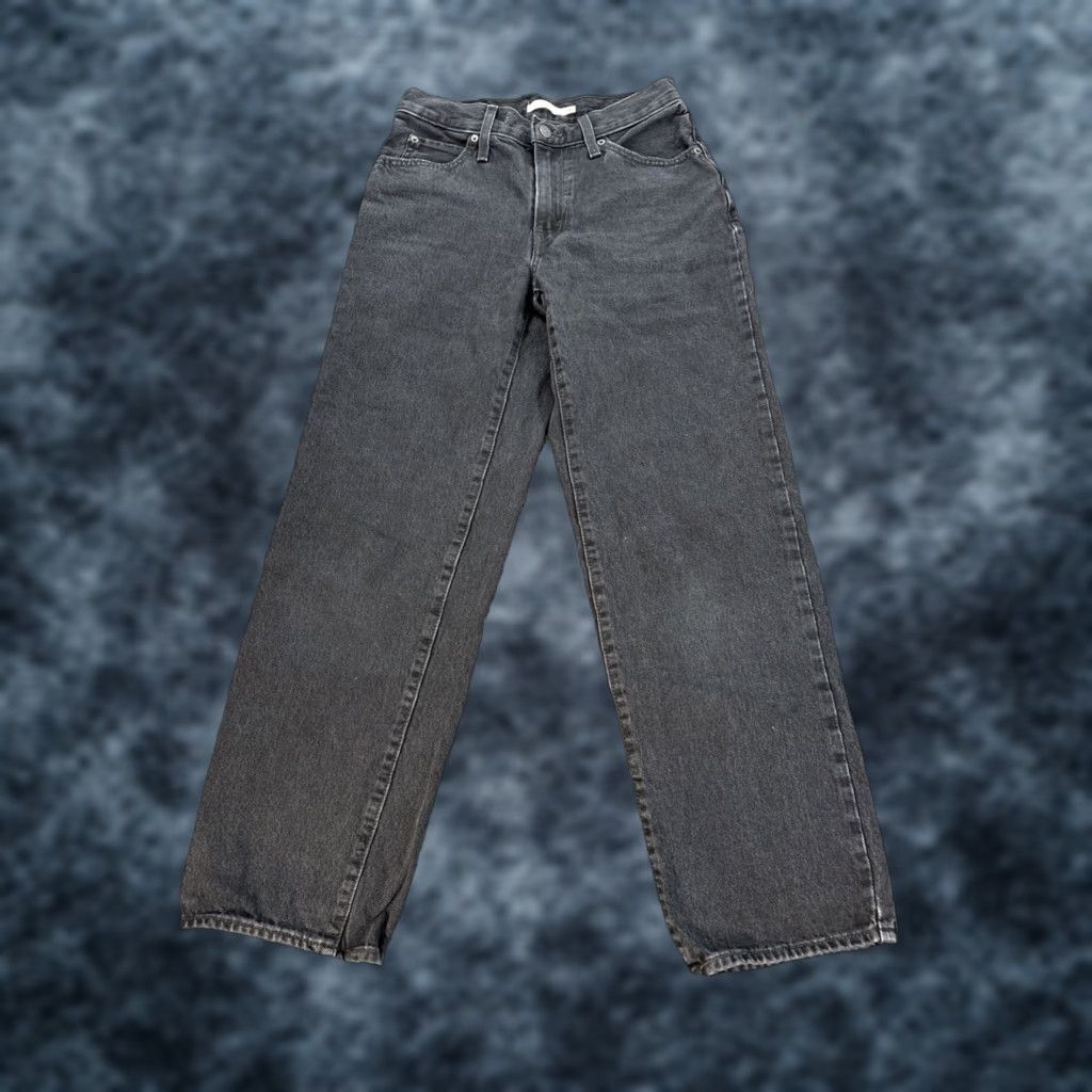Levi's Levi's Jeans Baggy High Rise Black Relaxed Fit Denim 26x31 Womens Straight 94 Grunge Retro Casual Size 26" / US 2 / IT 38 - 1 Thumbnail