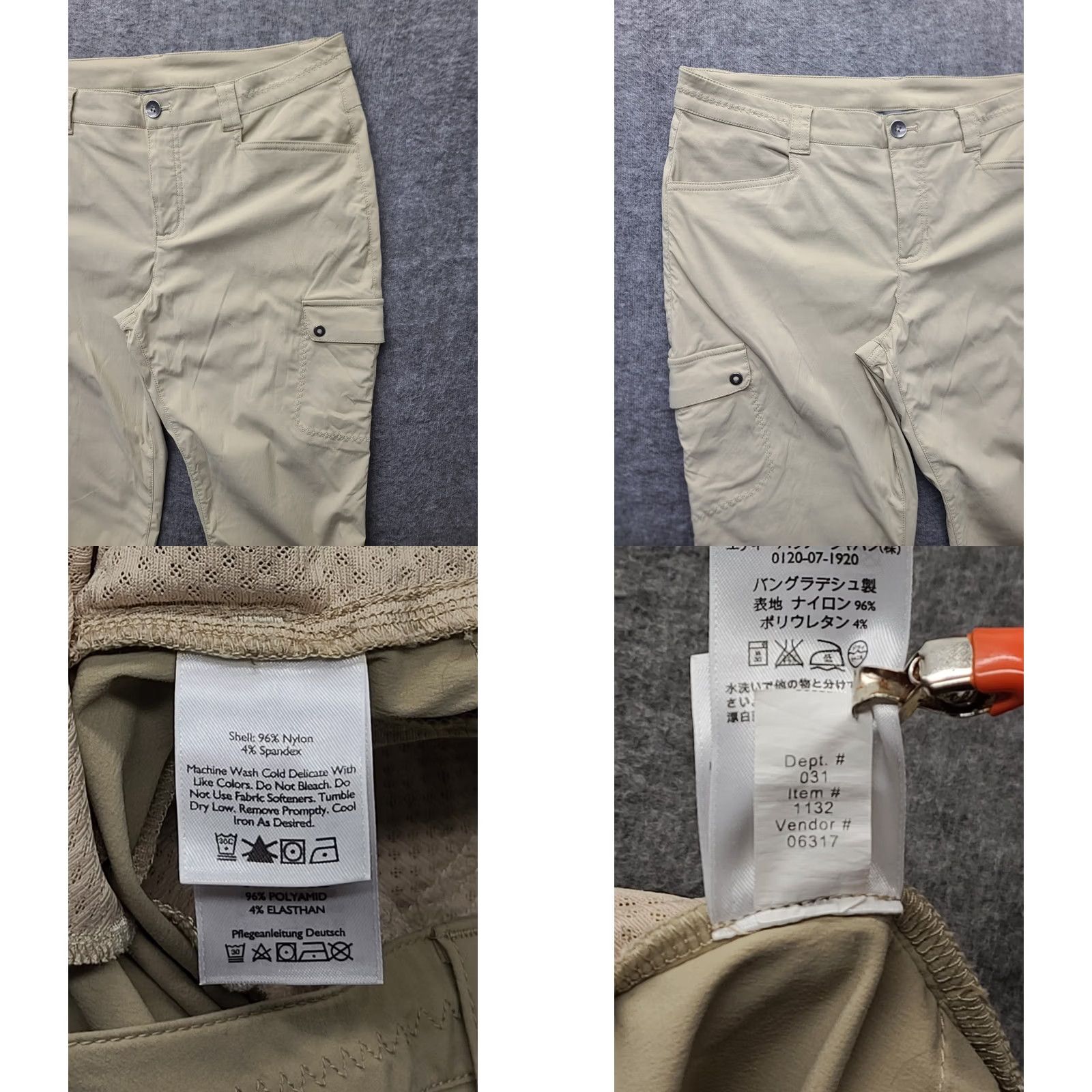 Eddie Bauer Eddie Bauer Capri Pants Womens 2x21 Travex Guide Pro Active Fit Hiking Cargo Pants Capris Beige Size 26" / US 2 / IT 38 - 8 Thumbnail