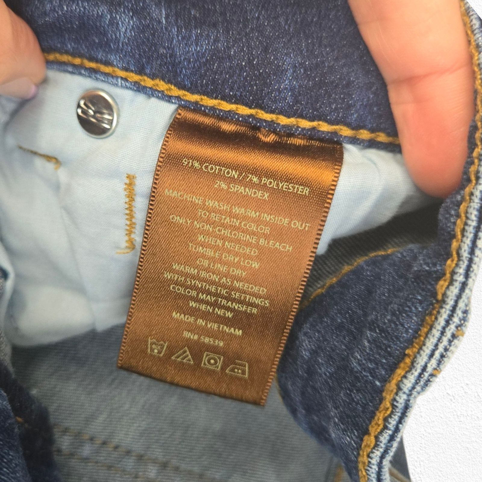 Other Dark Wash Skinny Mid Rise Ankle Slim Jeans Size 4S Size 27" / US 4 / IT 40 - 5 Thumbnail