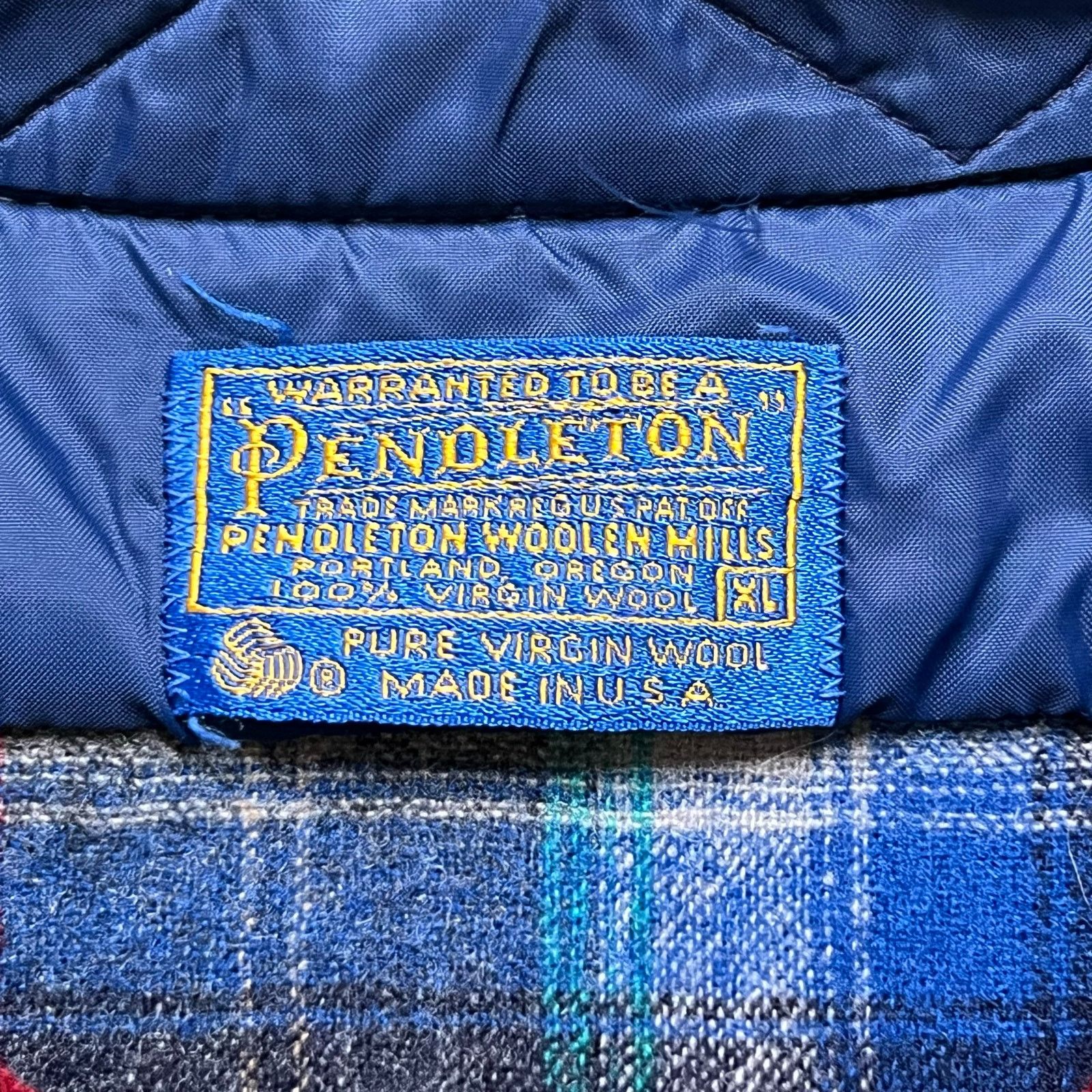 Pendleton Vintage Pendleton Wool Flannel Shirt USA Plaid XL Distress Size US XL / EU 56 / 4 - 3 Thumbnail