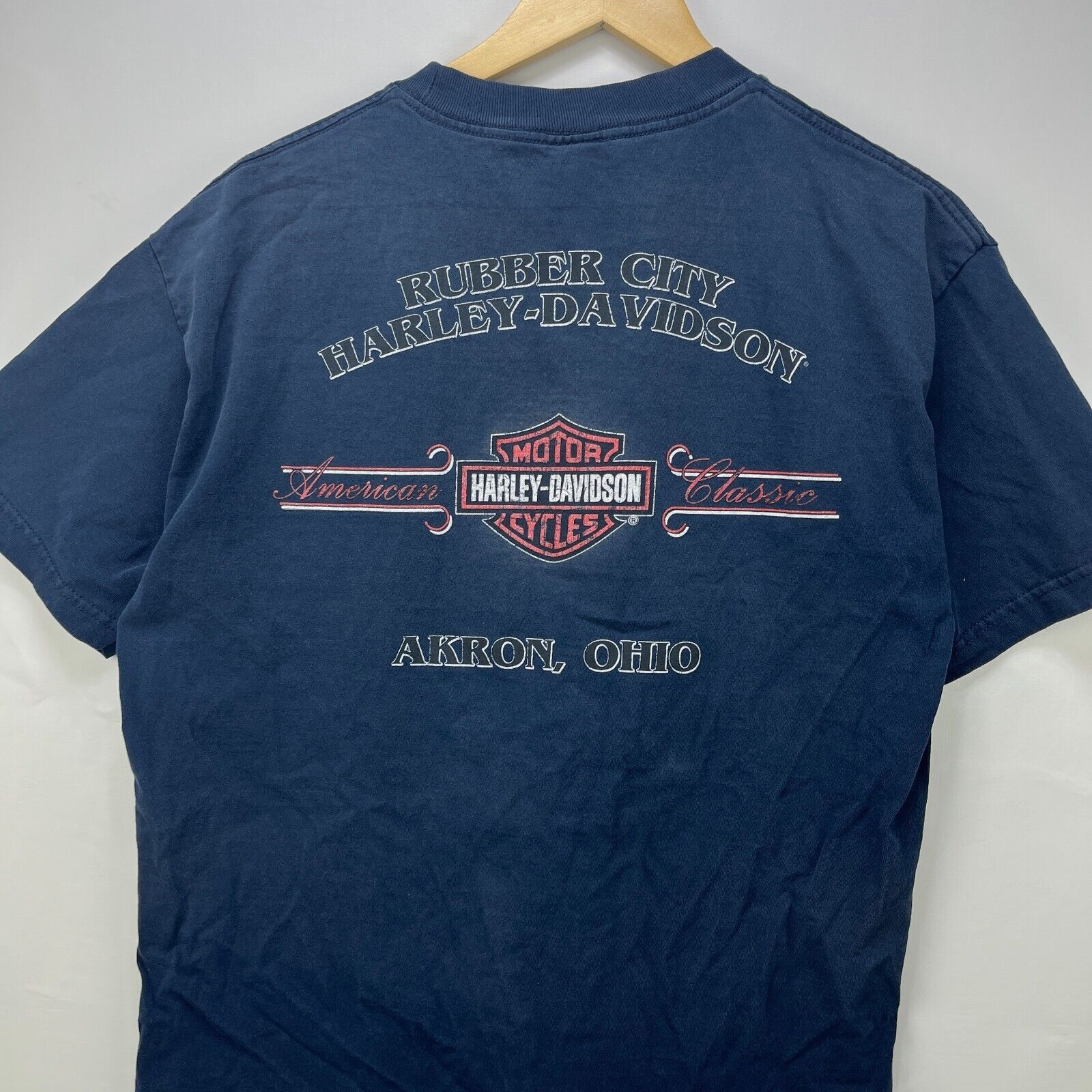 Vintage Vintage Harley Davidson Faded Akron Ohio T-shirt Large Size US L / EU 52-54 / 3 - 2 Thumbnail