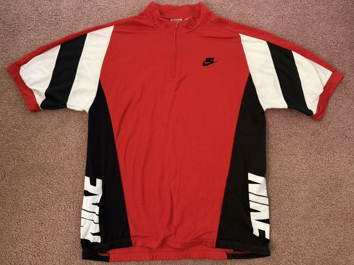 Nike Vintage Nike Cycling zip up shirt Size US L / EU 52-54 / 3 - 1 Thumbnail