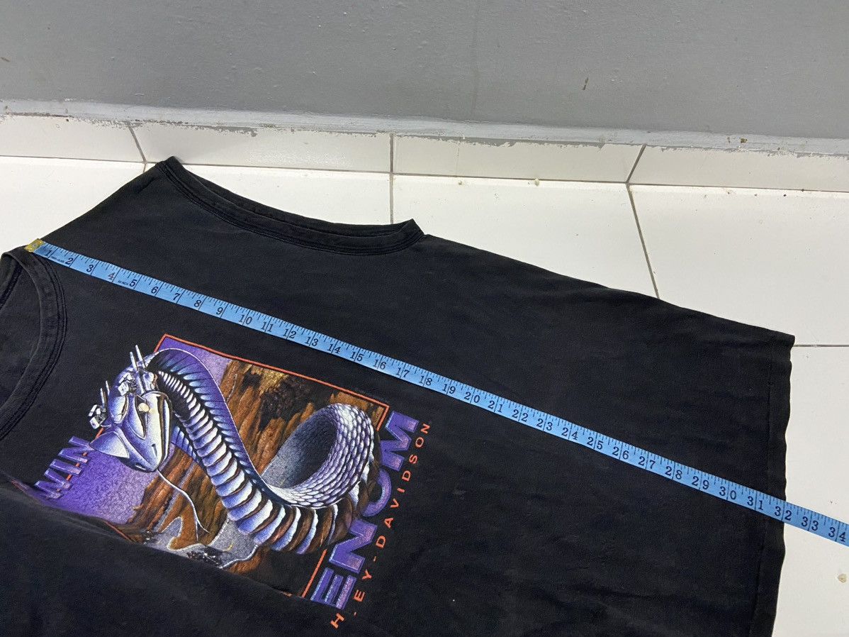 Harley Davidson VINTAGE HARLEY DAVIDSON 80’s VENOM GATOR MUSCLE TEE Size US XXL / EU 58 / 5 - 16 Thumbnail