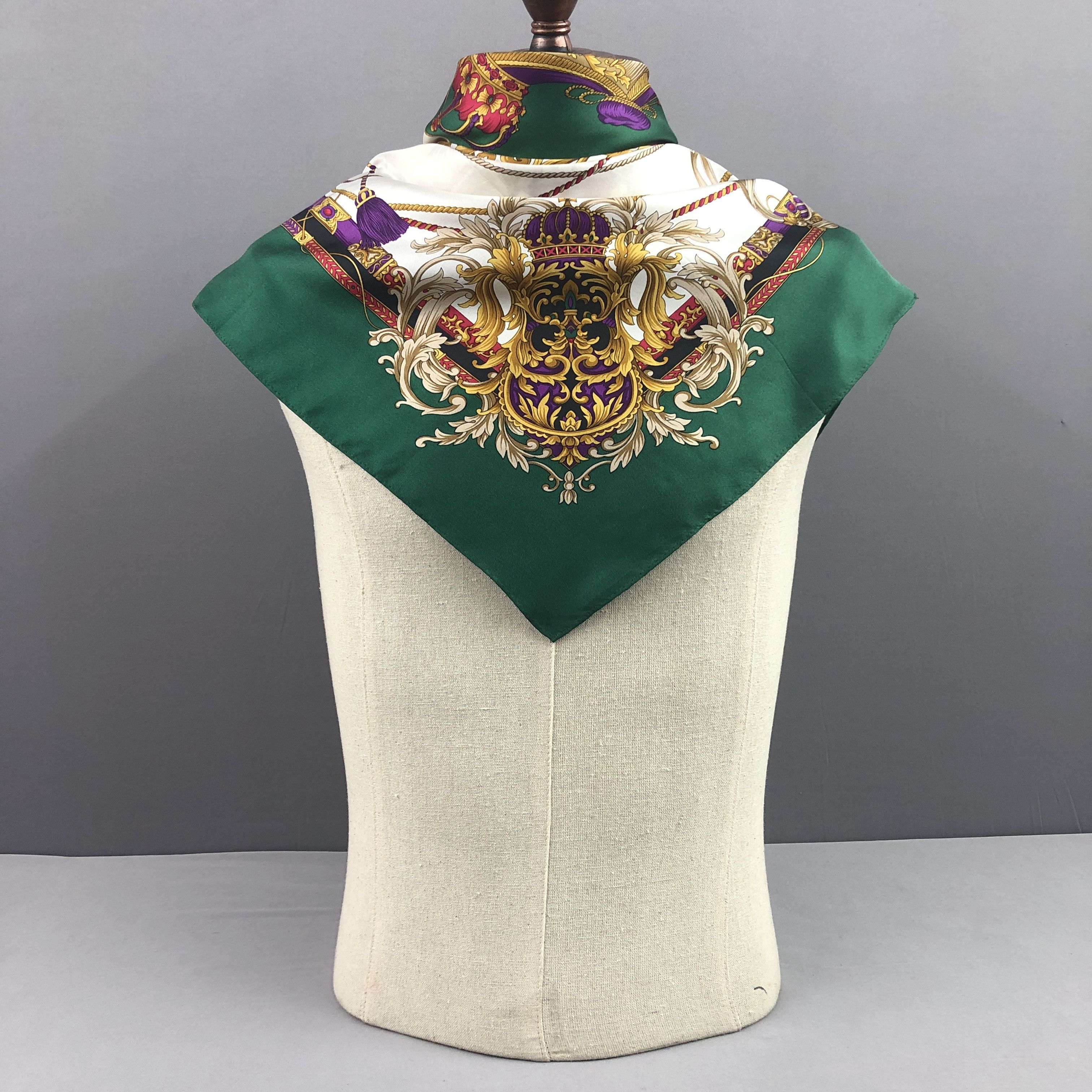 Other × Vintage Vintage SILK Scarf Twill Stole Wraps Scarves Size ONE SIZE - 3 Thumbnail
