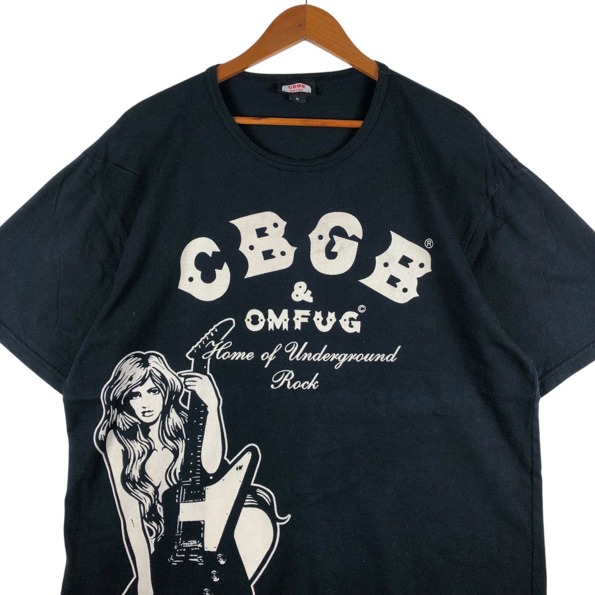 Band Tees Distressed CBGB & OMFUG Underground Rock T-Shirt Size US XXL / EU 58 / 5 - 3 Thumbnail