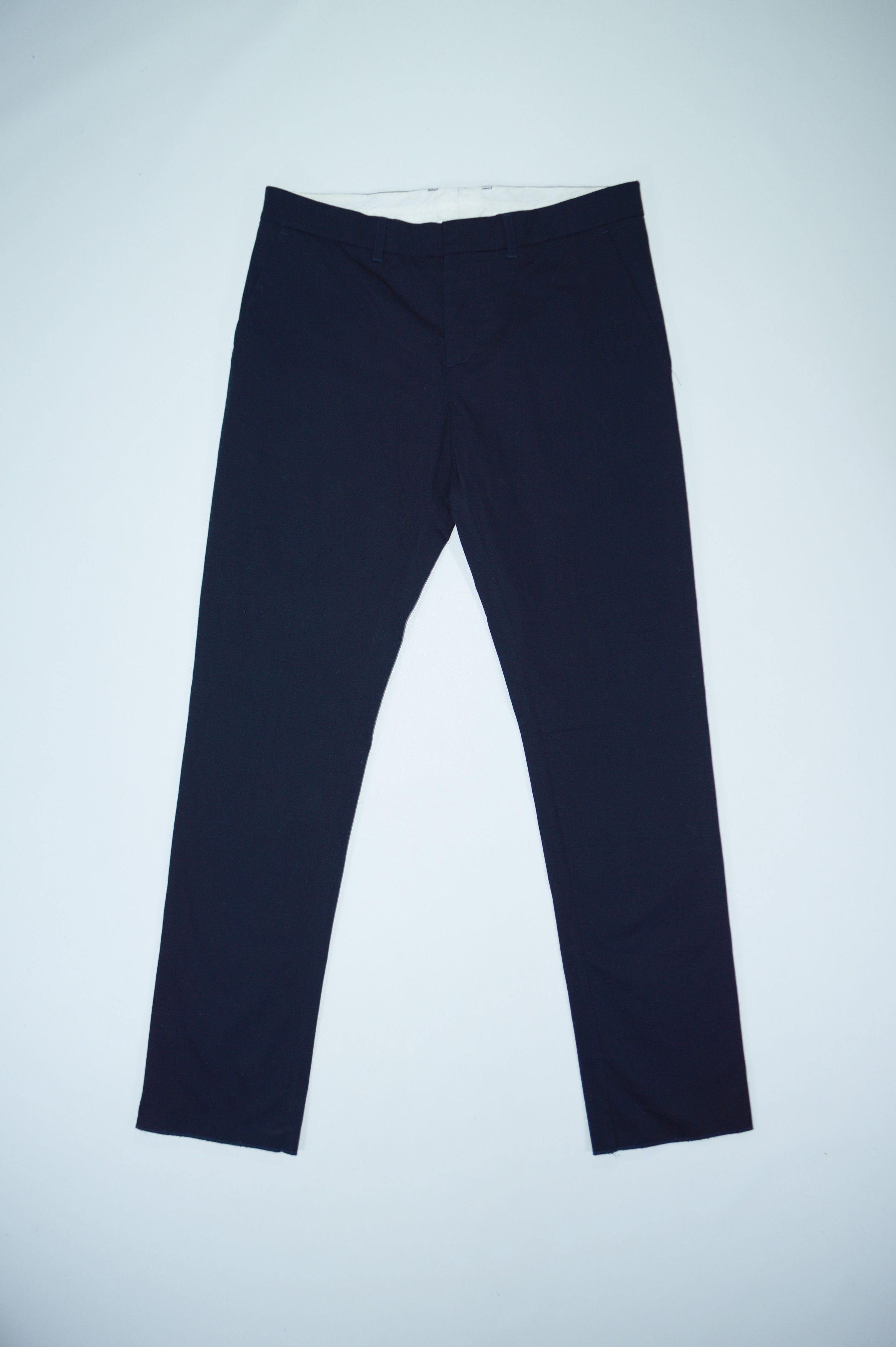 Andrea Pompilio Andrea Pompilio Navy Stretch Cotton Chino Pants Size 48 Size US 32 / EU 48 - 1 Thumbnail
