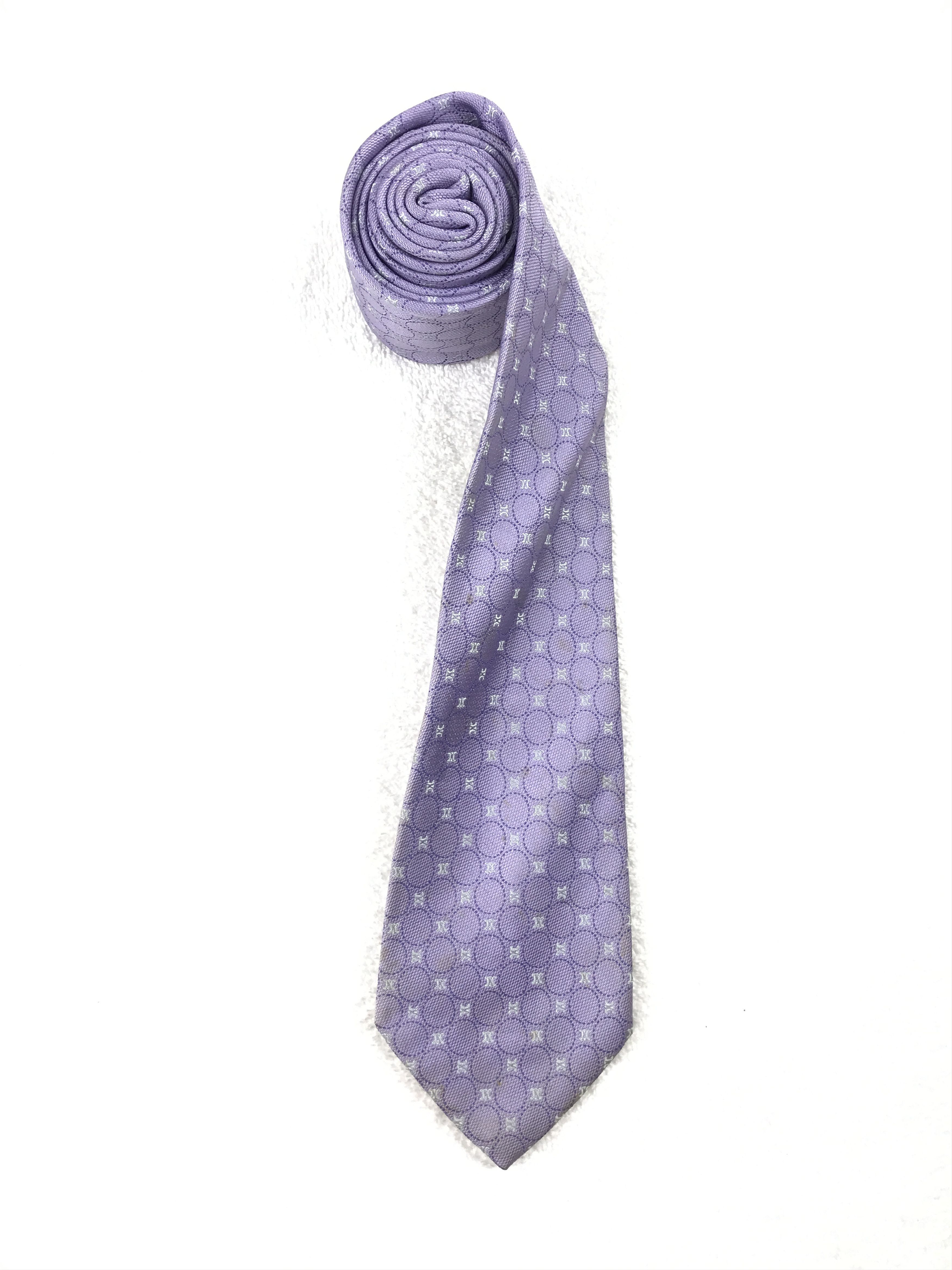Celine Vintage Celine Monogram Silk Necktie Size ONE SIZE - 2 Thumbnail