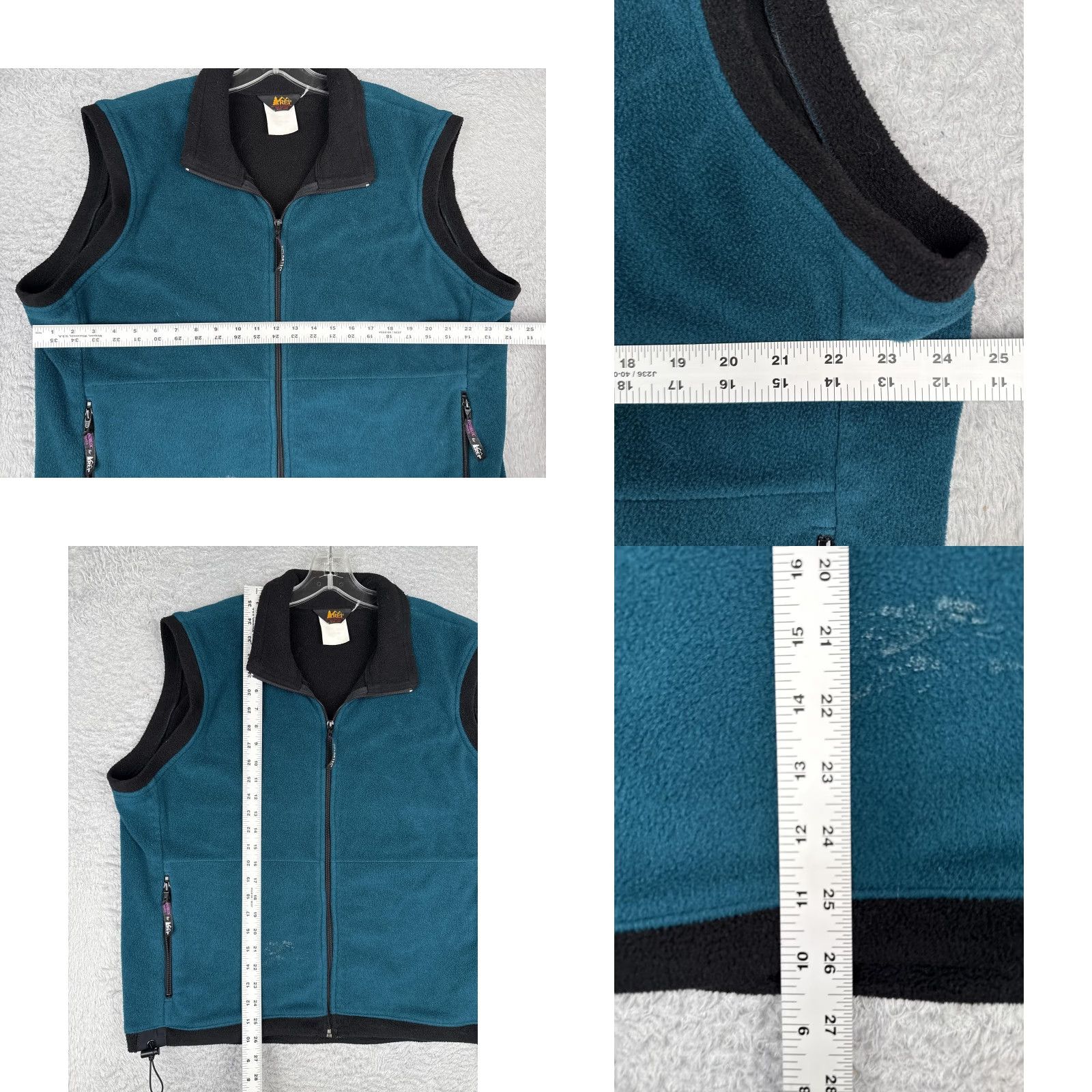 Vintage REI Vest Mens XL Blue Full Zip Pockets Outdoor Hiking Warm Windbloc Quilted Fall Winter Lightweight Zipper Pockets Mens XL Blue Outdoor Hiking Vest Size US XL / EU 56 / 4 - 8 Thumbnail