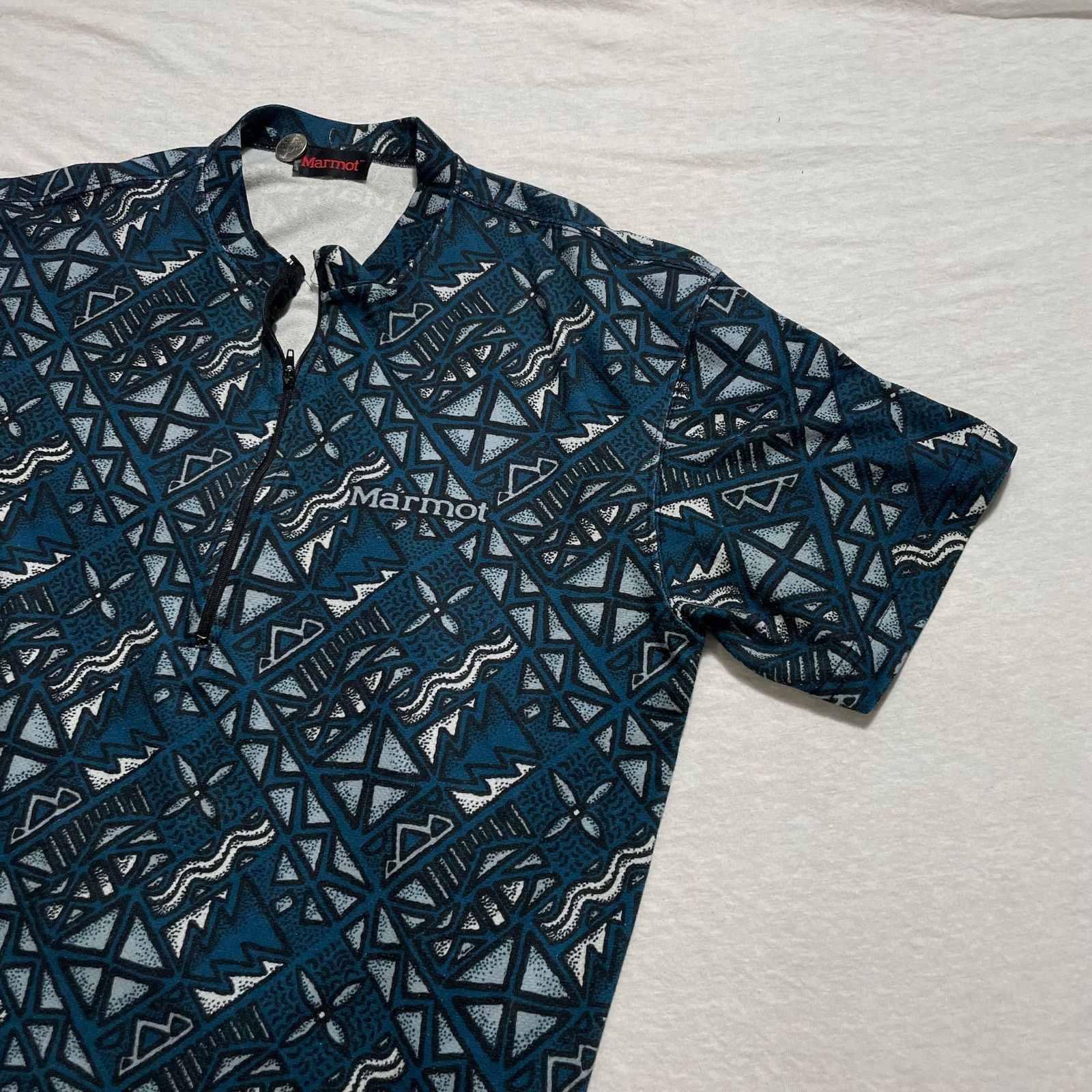 Marmot Marmot Quarter Zip Blue Long Sleeve Pullover USA Size (M/L) Size US M / EU 48-50 / 2 - 4 Thumbnail