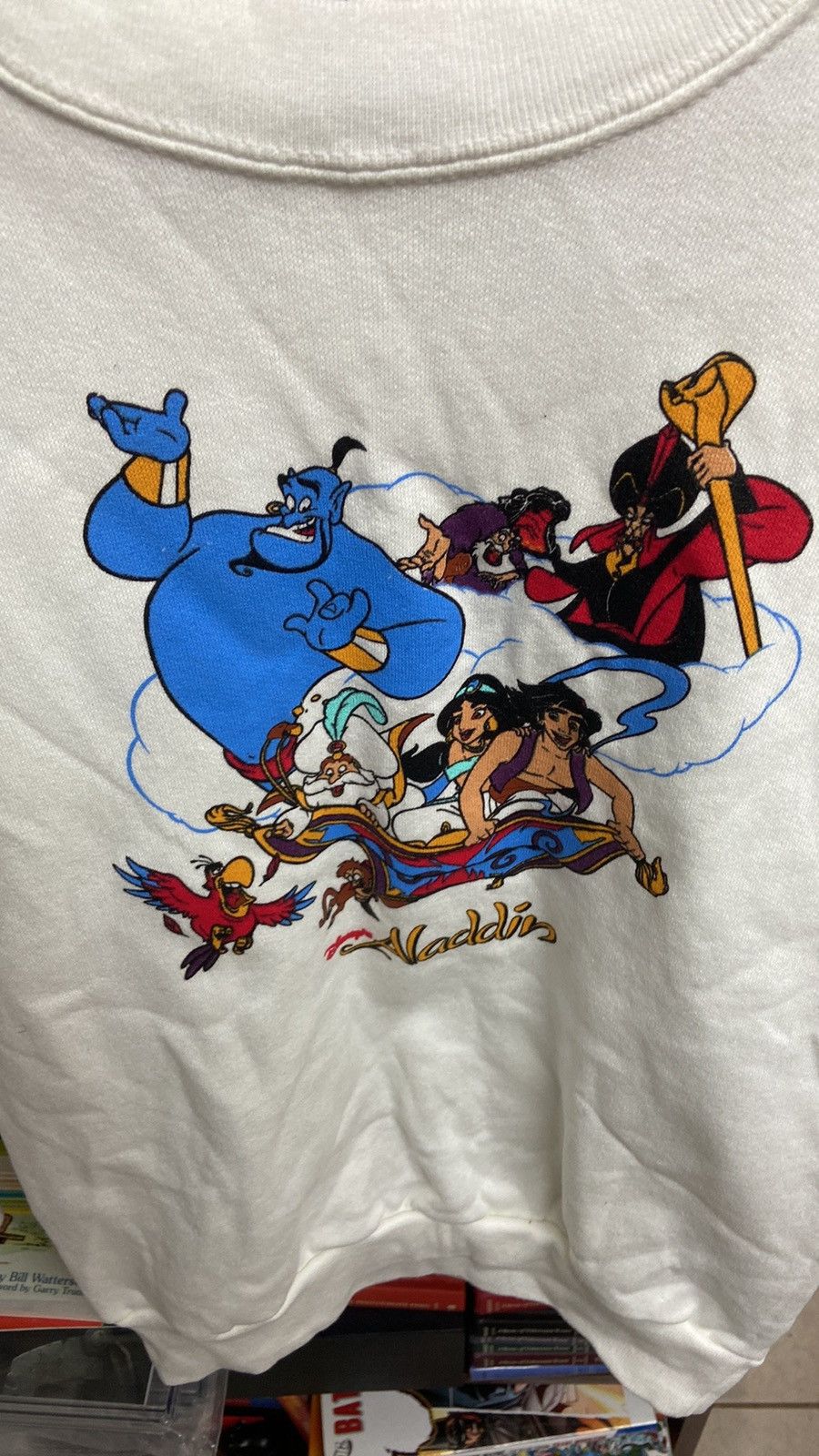 Disney Vintage 90’s Disney Aladdin White Crewneck Sweater Size S / US 4 / IT 40 - 1 Thumbnail