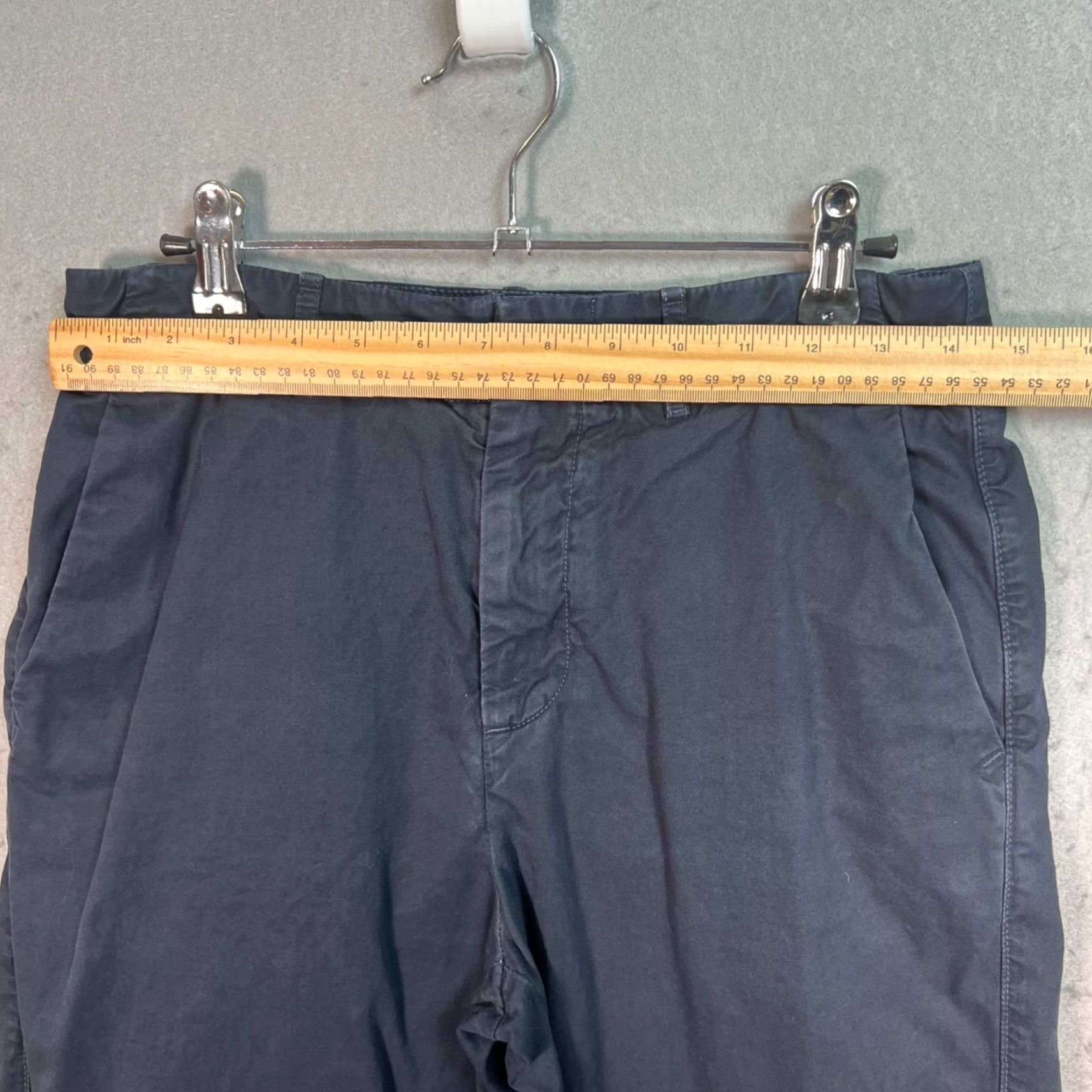 Save Khaki United VINTAGE Save Khaki United Navy Blue Chino Pants 2 Regular 28x25 Cotton Flat Front Straight Womens Size 26" / US 2 / IT 38 - 5 Thumbnail