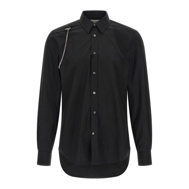 ALEXANDER MCQUEEN Chain Harness Black Shirt New & Authentic