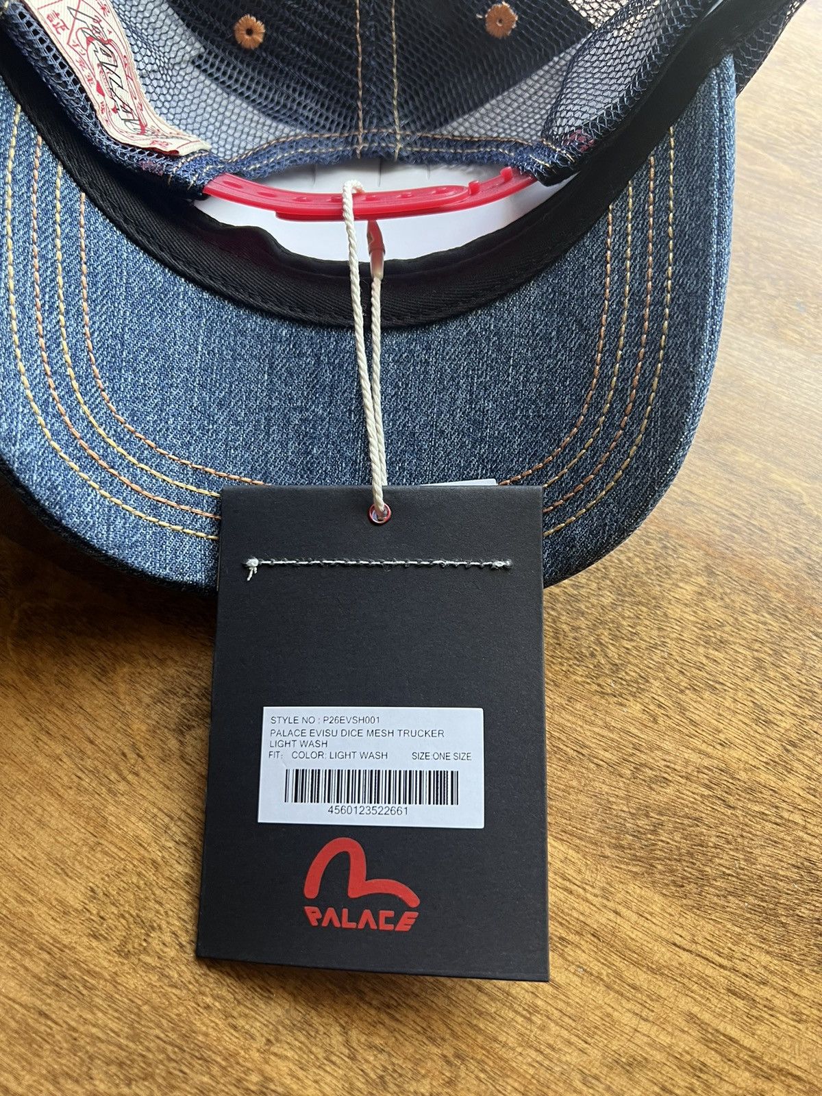 Evisu × Palace × Streetwear Palace Evisu Dice Mesh Trucker Hat 