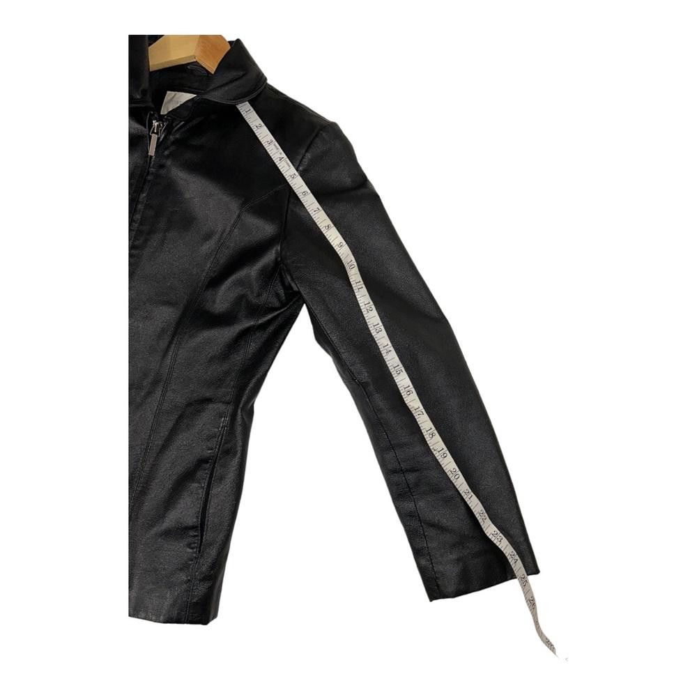 Worthington Worthington l Fitted Leather Jacket Size SP Size S / US 4 / IT 40 - 3 Thumbnail