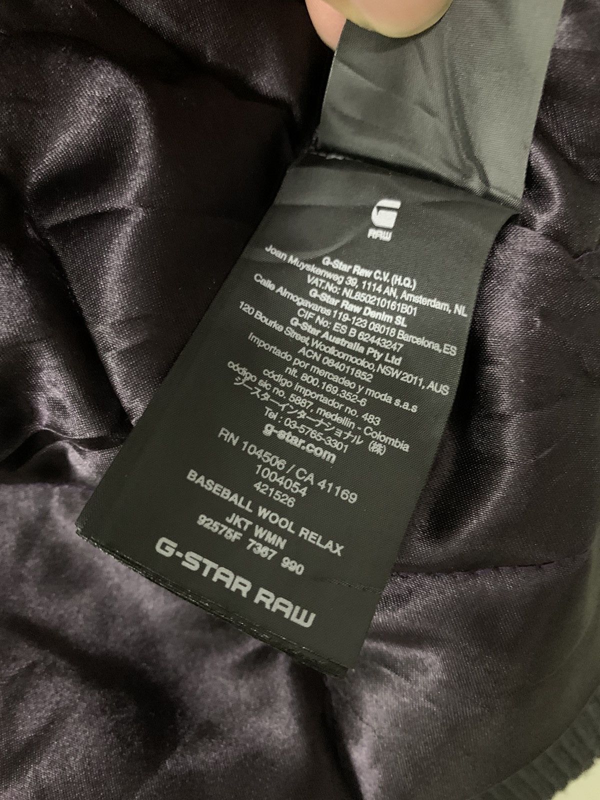 G-Star G-Star RAW Baseball Wool Relax Jacket Size XS / US 0-2 / IT 36-38 - 15 Thumbnail