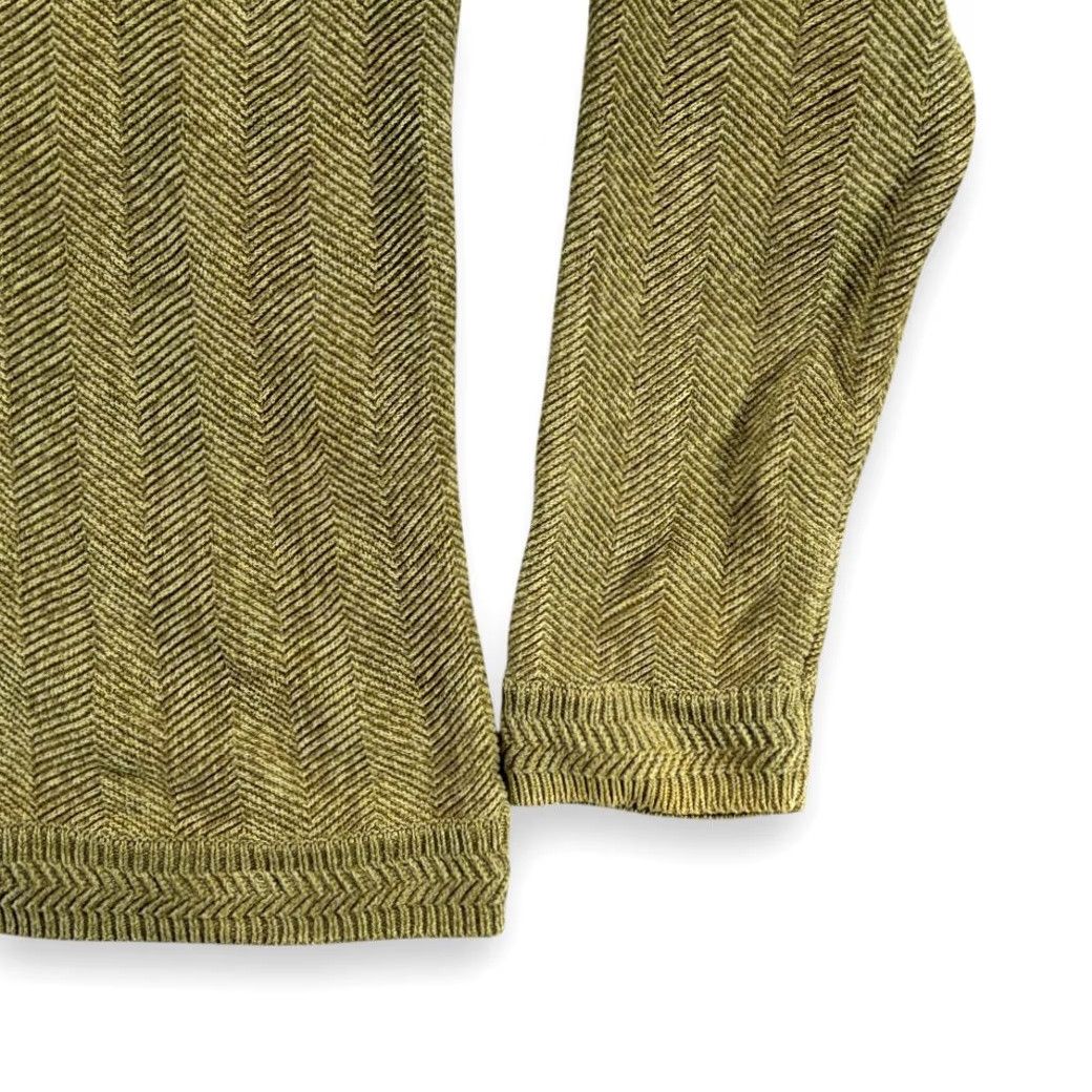 Ralph Lauren VINTAGE Chaps by Ralph Lauren SweatER Green Cotton Herringbone Knit Crew Neck Pullover Large Adult Mens Size US L / EU 52-54 / 3 - 6 Thumbnail