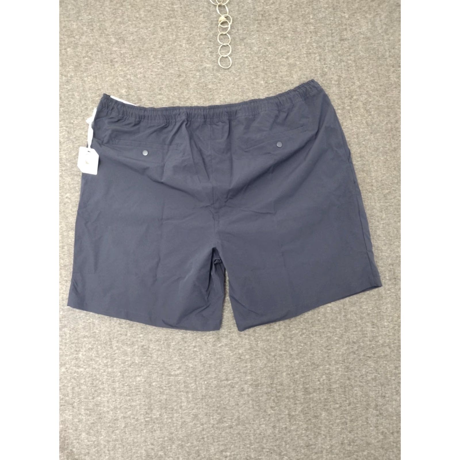 Vintage Stylus Ladarius Campbell Elastic Waist XXL Shorts Men Navy Canvas Stretch - Casual Casual Wear - 2XL Navy Size US 39 - 2 Thumbnail