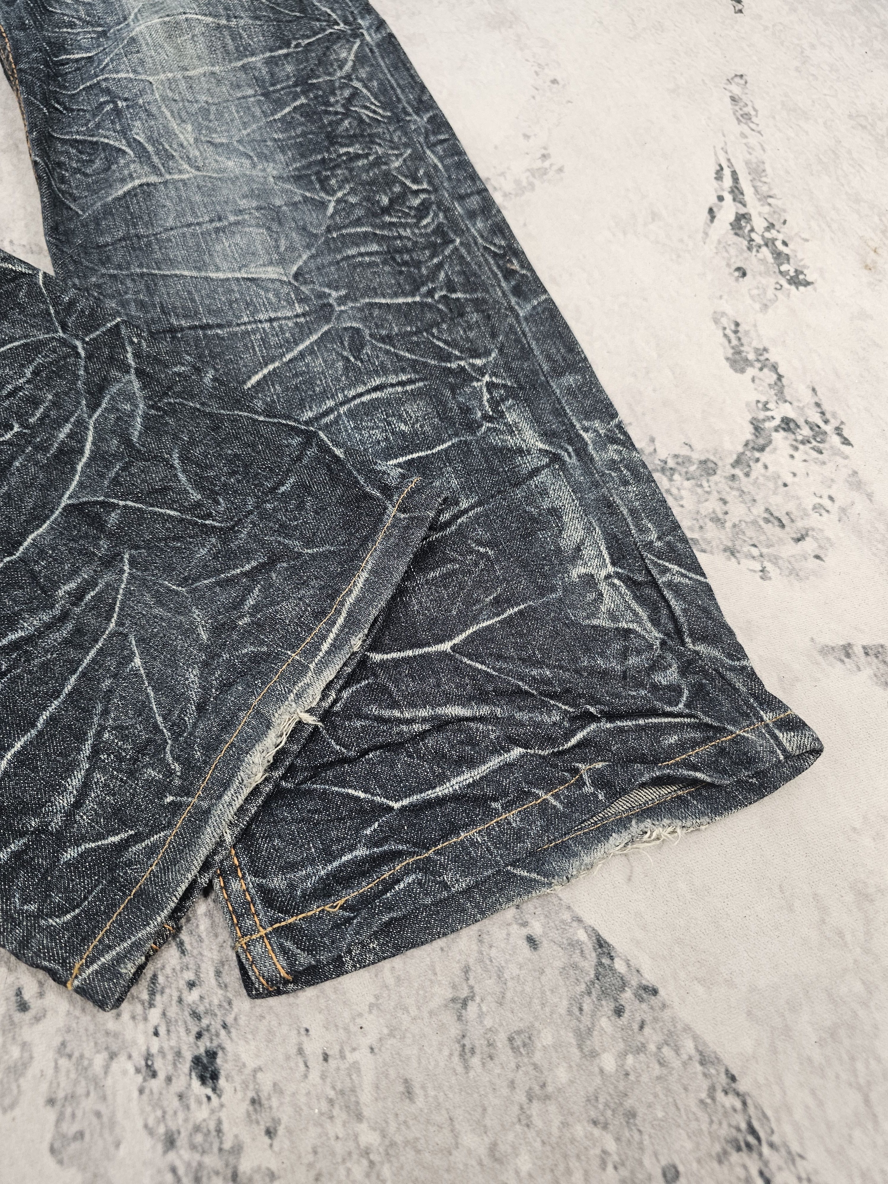 Japanese Brand NYLAUS CLOTHING Double Waist Punk Jeans JB0247 Size 32x31 Size US 32 / EU 48 - 9 Thumbnail