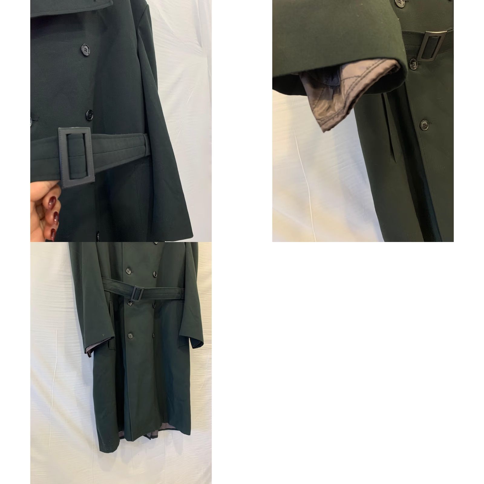 Vintage VINTAGE Mario Master Tailor Ottawa Long Trench Coat Men’s XL Belted Wool Black Size US XL / EU 56 / 4 - 9 Thumbnail