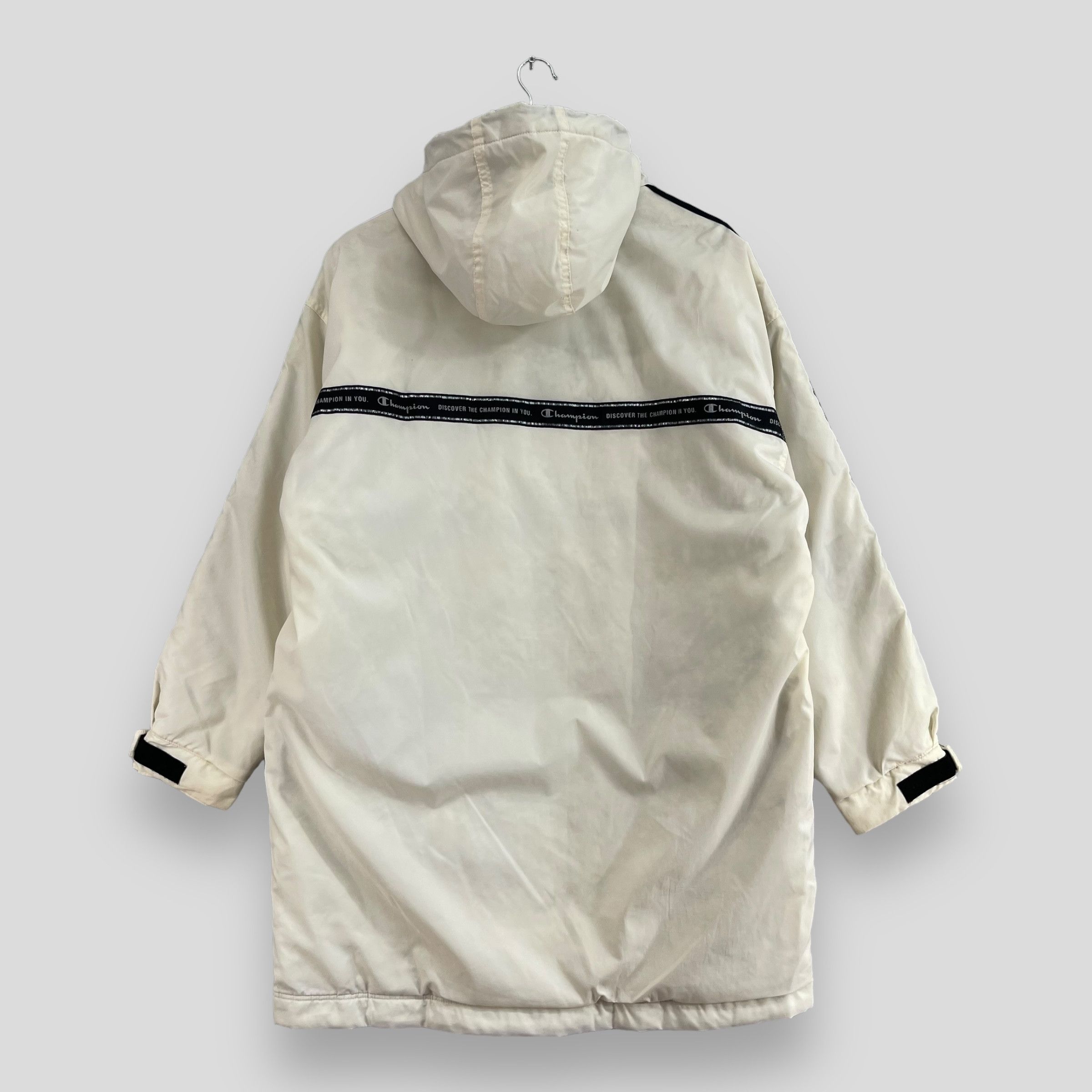 Champion × Vintage Vintage CHAMPION Winter Snow Parka Hoodie Jacket Size US M / EU 48-50 / 2 - 10 Thumbnail