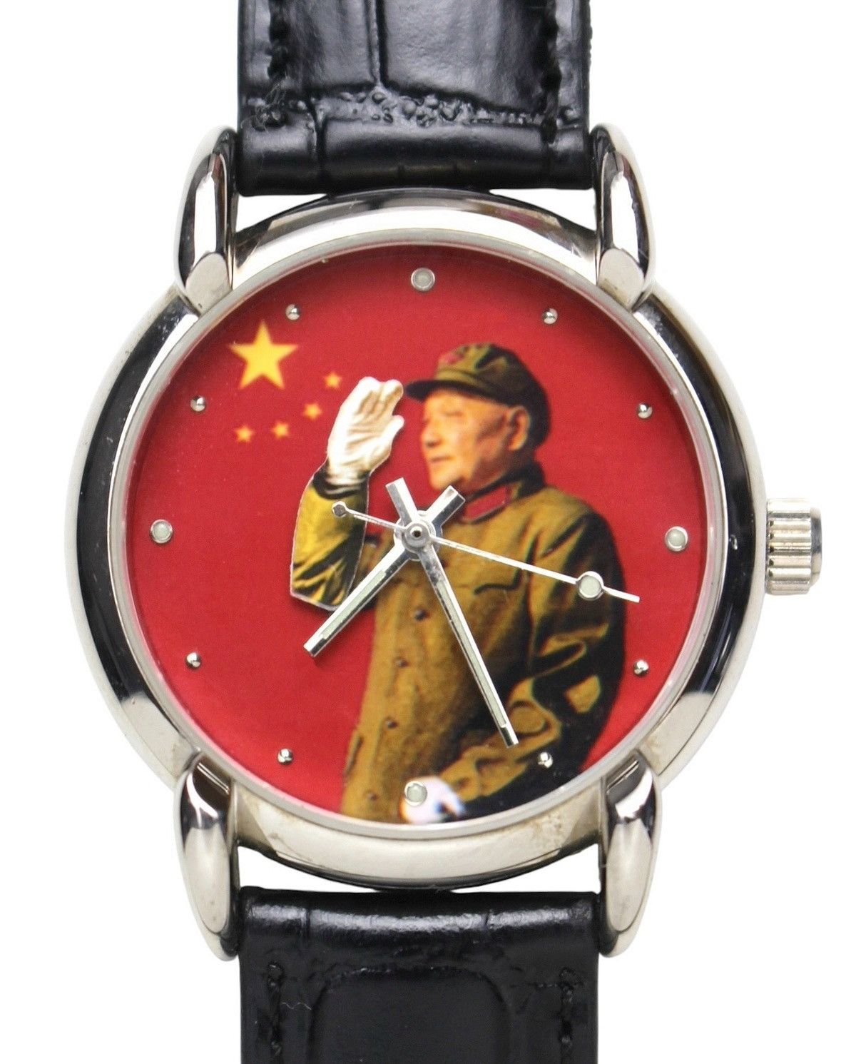 Vintage 1994 SHANGHAI TANG DENG XIAOPING RED HAND-WINDING WATCH