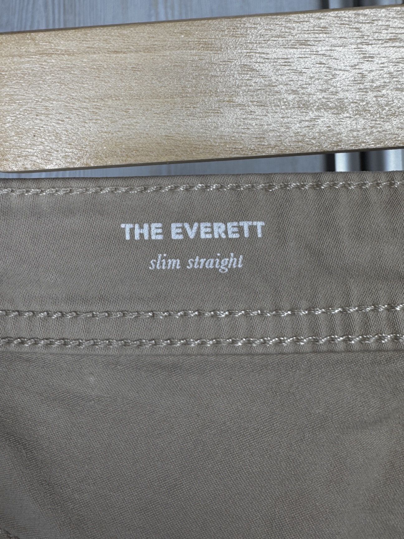 AG Adriano Goldschmied AG Adriano Goldschmied Pants Beige The Everett Slim Straight Size US 38 / EU 54 - 13 Thumbnail