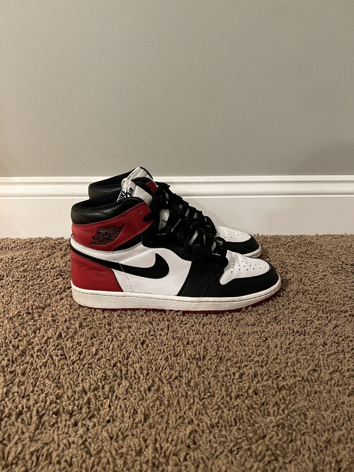 Pre-owned Jordan Nike Jordan 1 Og High Black Toe (2016) Size 11 Shoes