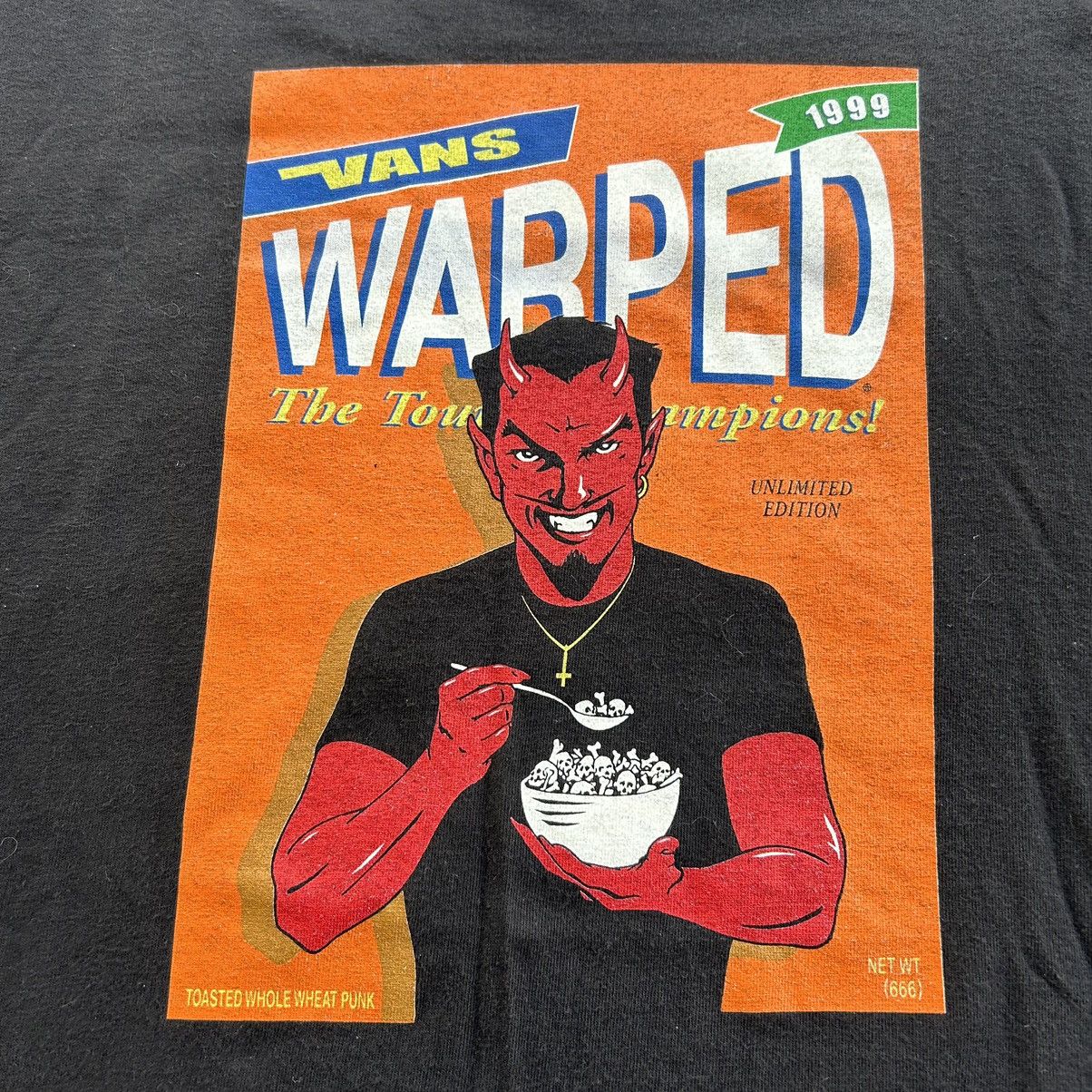 Band Tees Vintage 1999 Vans Warped Tour Concert Promo Devil T Shirt Size US XL / EU 56 / 4 - 6 Thumbnail