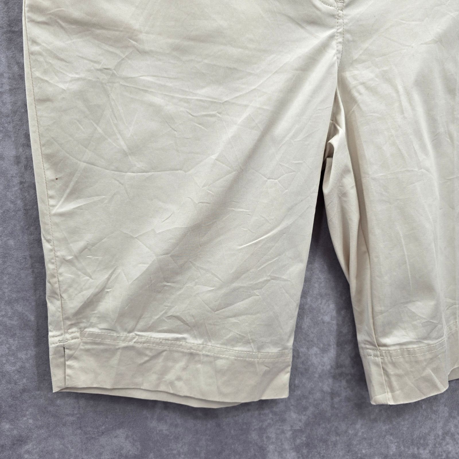 Other Kim Rogers Tan Bermuda Flat Front Bottoms Cotton Plus 14 Size 36" / US 14 / IT 50 - 5 Thumbnail