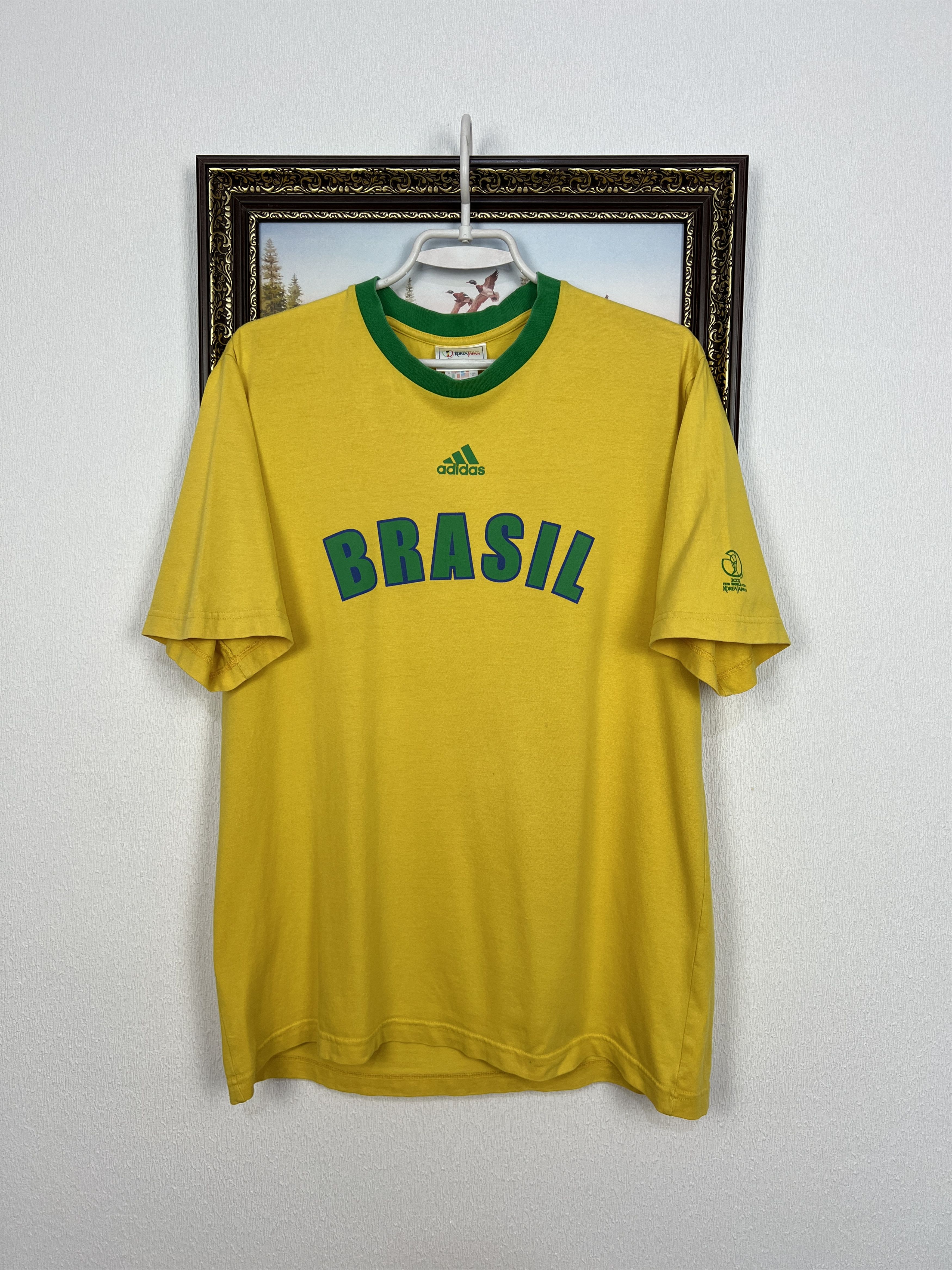 Adidas Vintage Adidas Brazil World Cup Football #10 Ronaldinho Size US M / EU 48-50 / 2 - 1 Thumbnail
