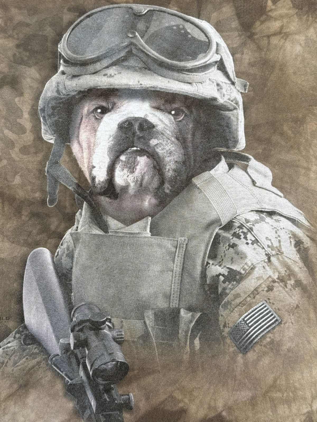 Vintage Vintage The Mountain T-Shirt XL Military Bulldog Dog Soldier Size US XL / EU 56 / 4 - 6 Thumbnail
