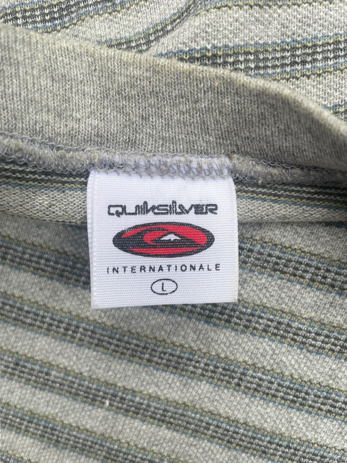 Quiksilver × Vintage Vintage Quiksilver Stripe Tshirt Size US L / EU 52-54 / 3 - 5 Thumbnail