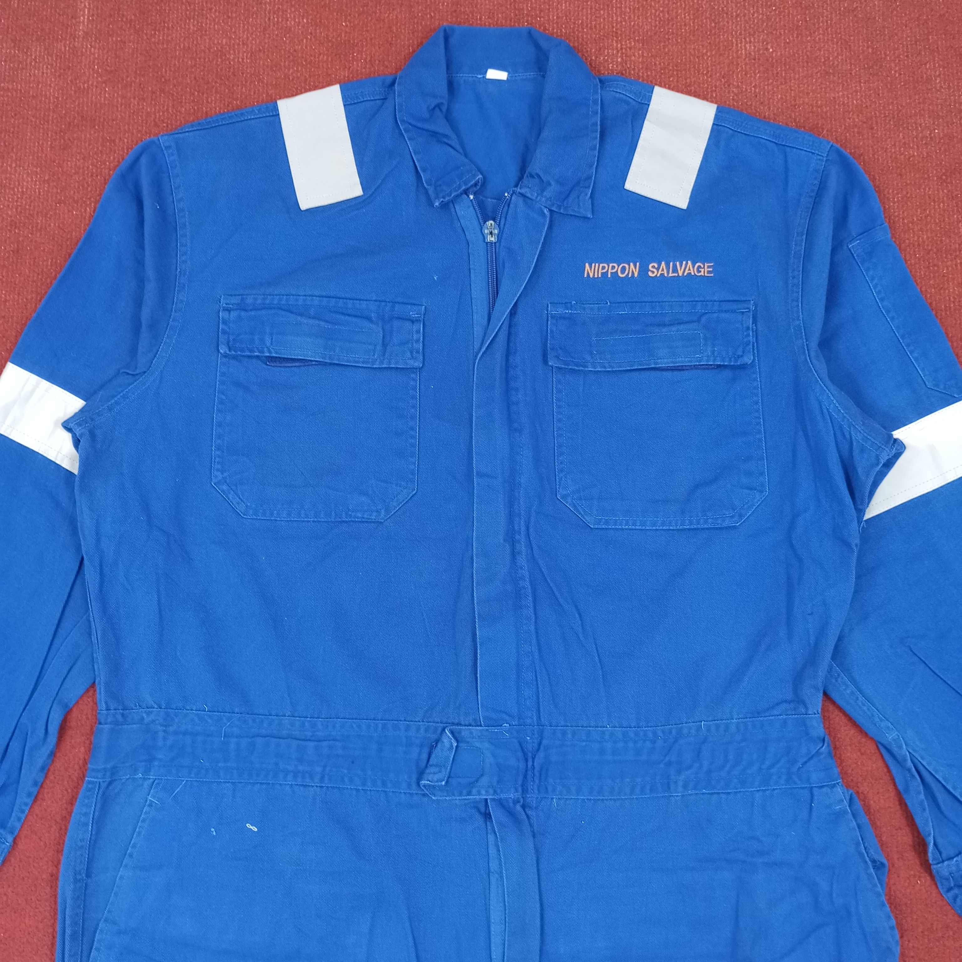 Japanese Brand × Vintage Nippon Salvage Japanese Workwear Coverall Jacket Size US L / EU 52-54 / 3 - 5 Thumbnail